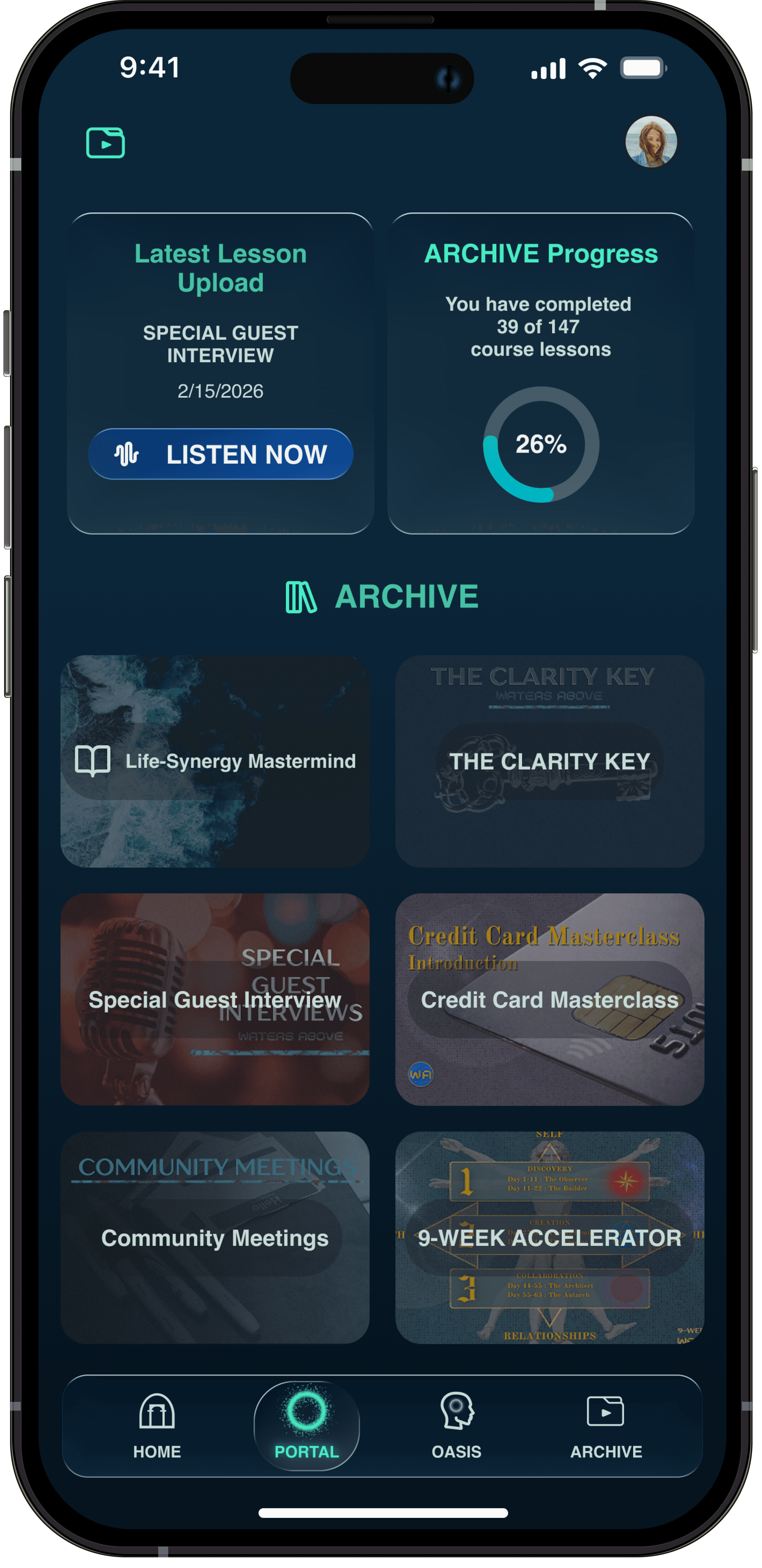 Phone Screen of archive 