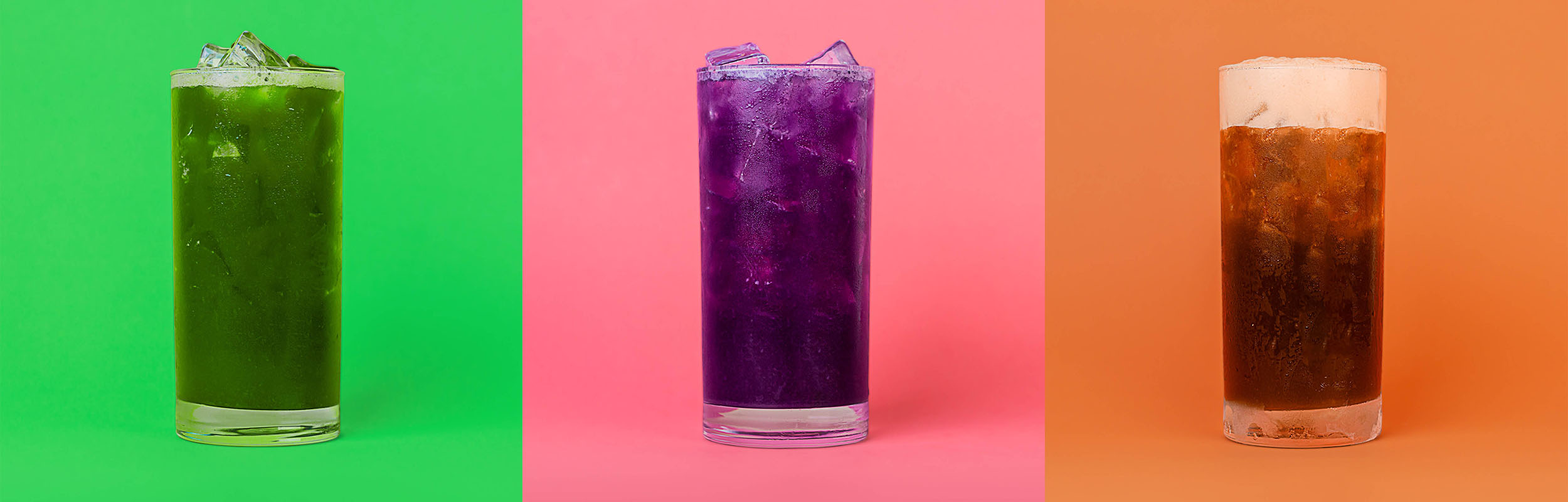 Matcha Lemonade, Electric Lemonade, and Cold Brew Lemonade.