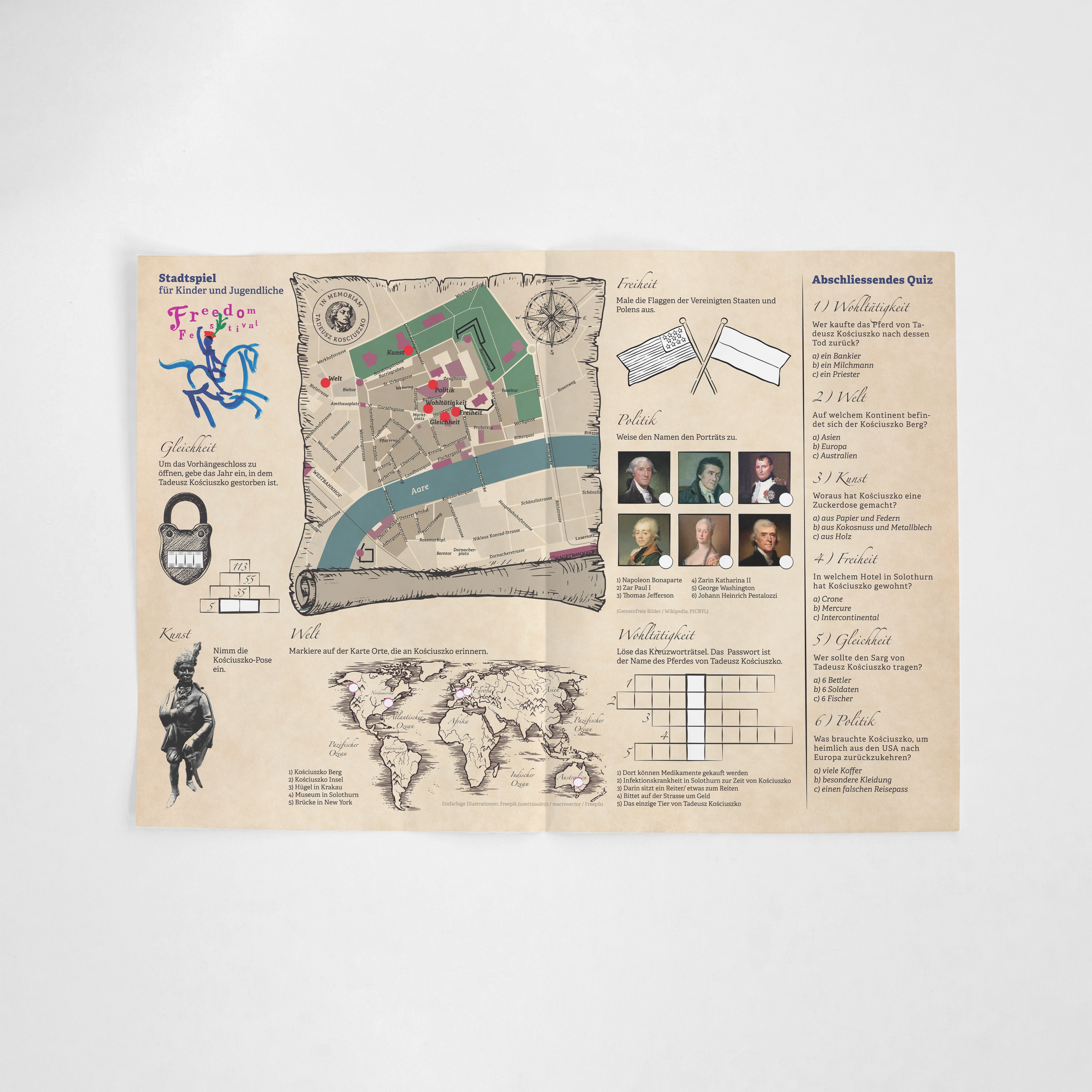 brochure mockup of Freedom Festival