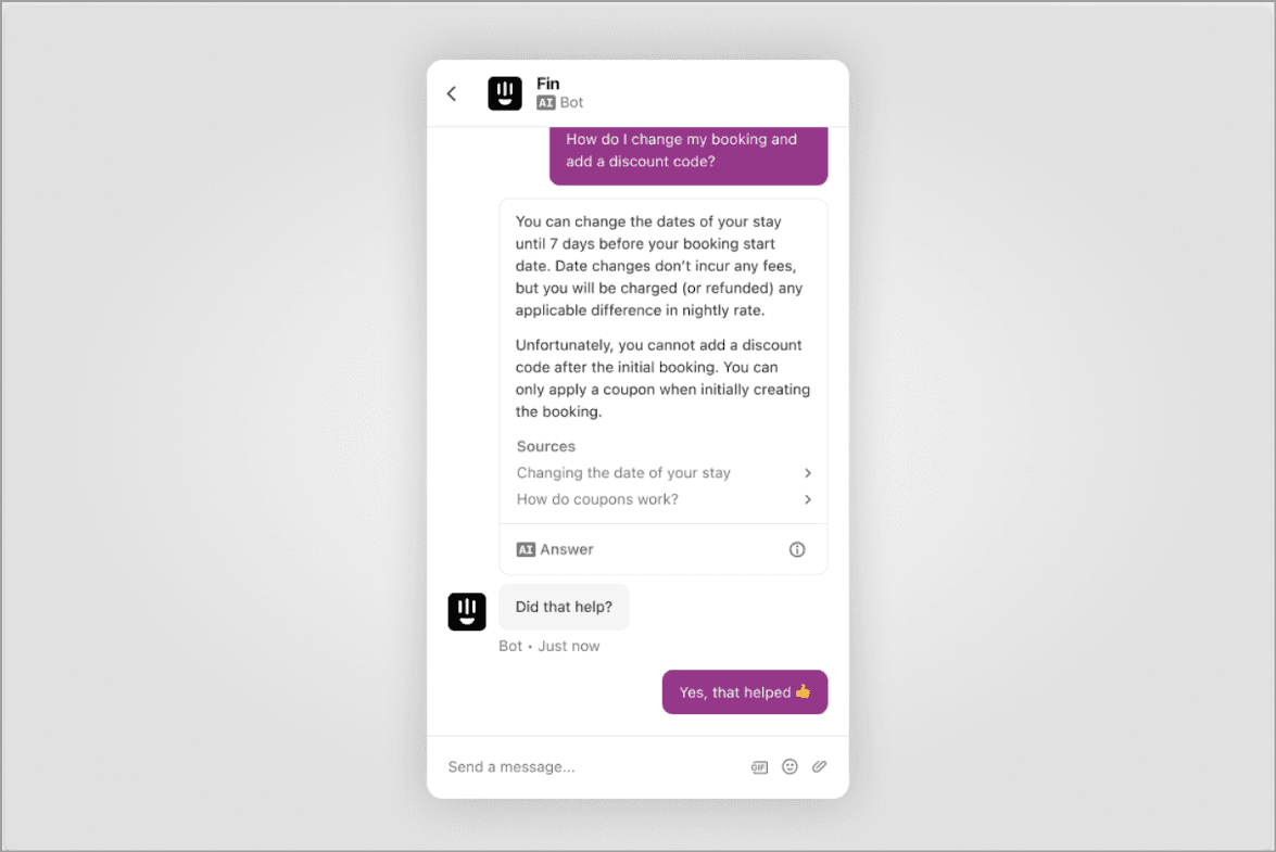 Fin AI chatbot