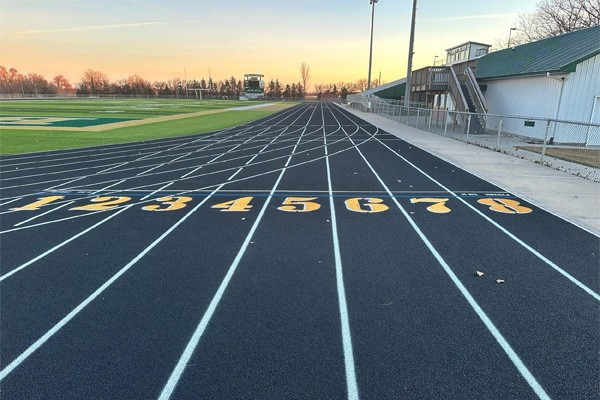 Running track resurfaced by Pro Track and Tennis
