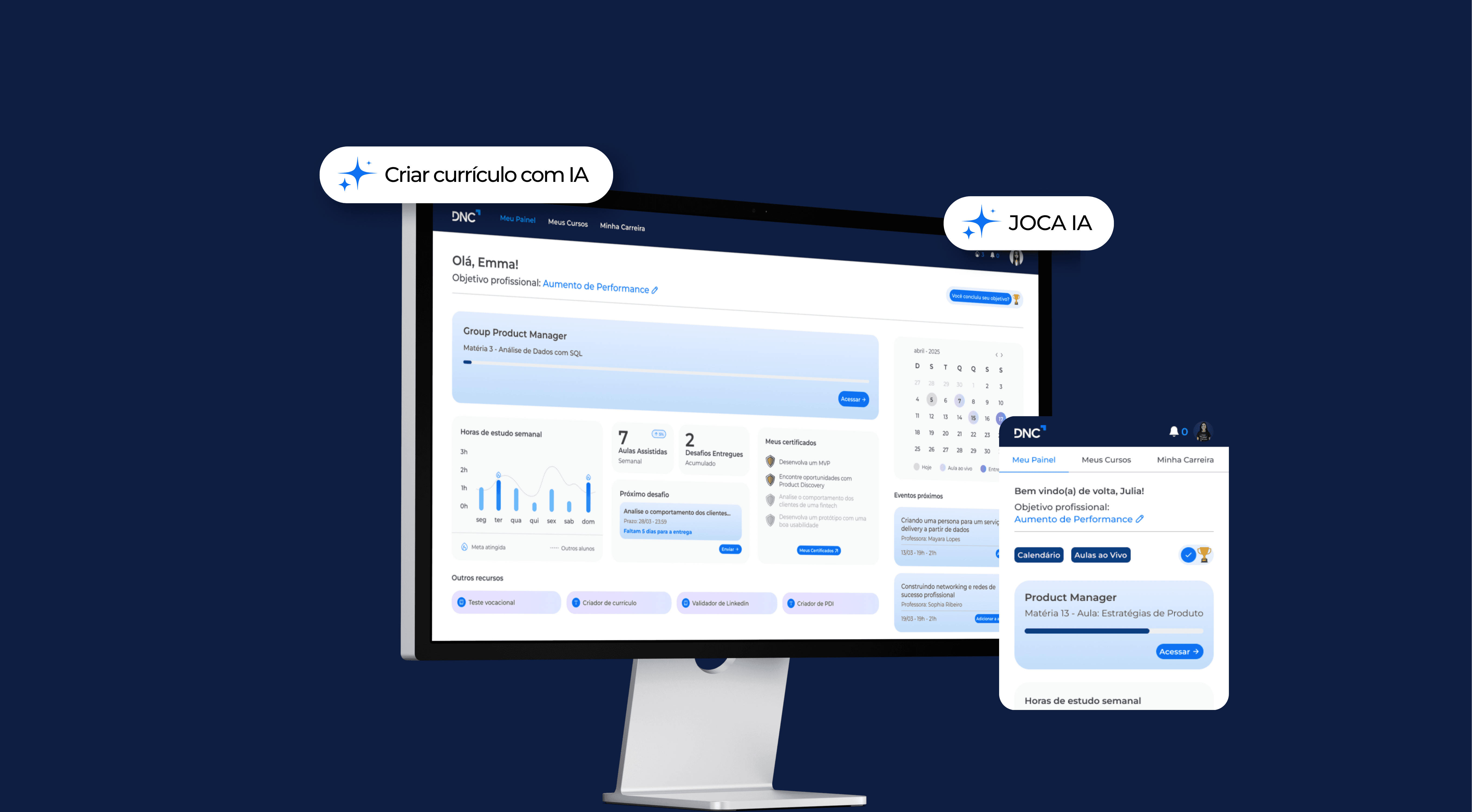 Mockup interface nova Plataforma DNC