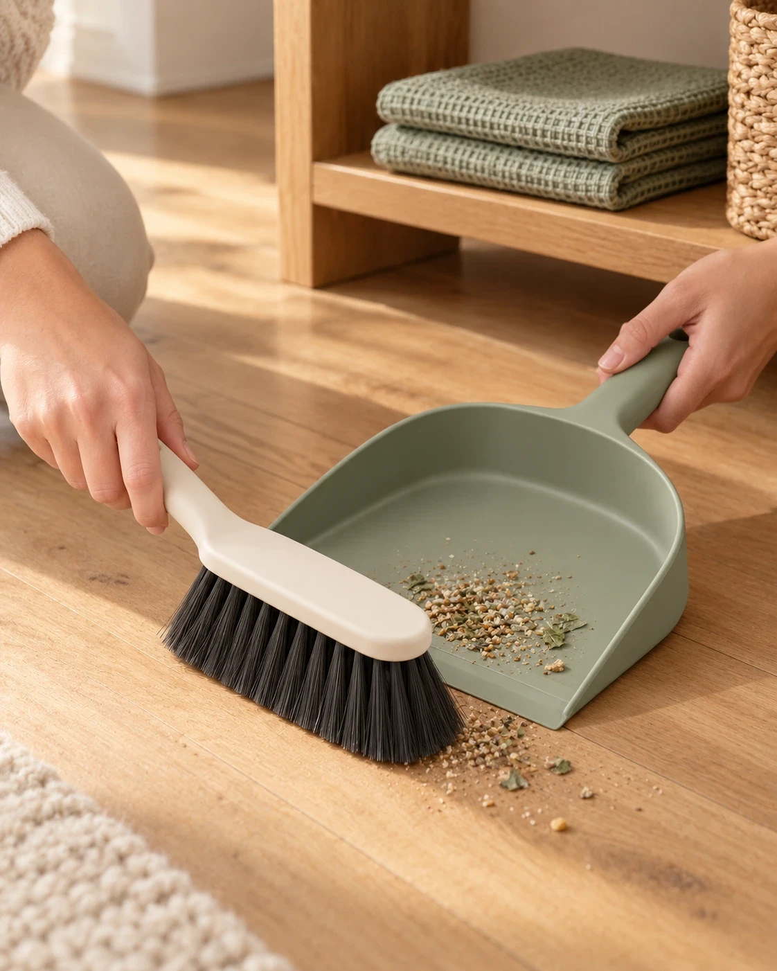 Everyday Cleaning Set in an everyday routine