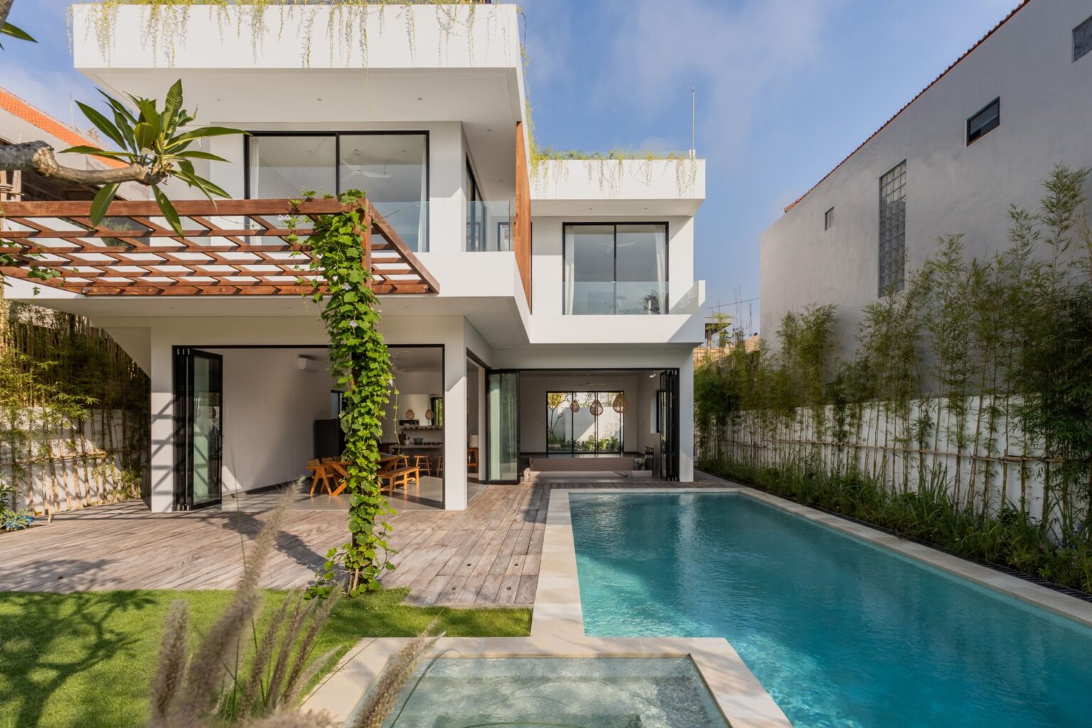 Contemporary architecture in Pererenan; professional real estate services for high-end residential properties.