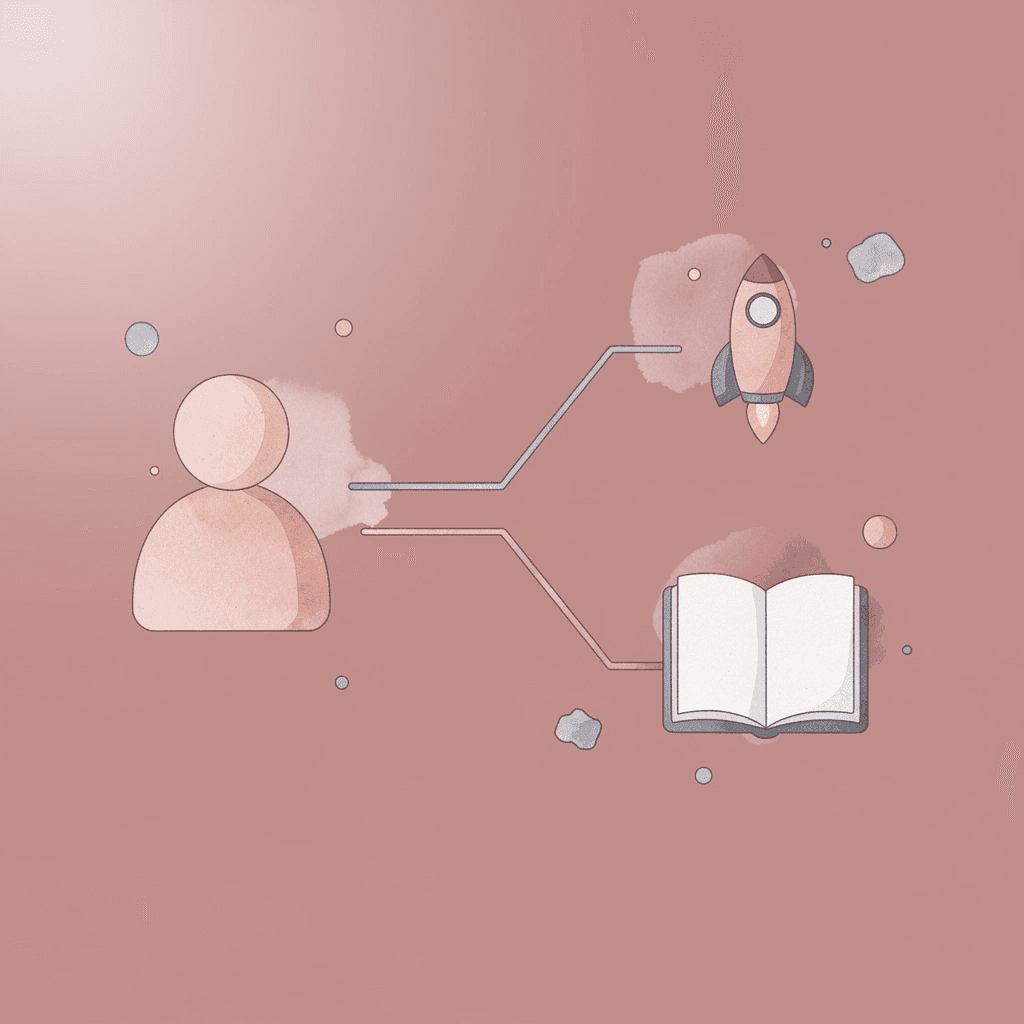 Lightning bolt icon splitting into two paths representing effort becoming repetitive versus transformative - Can You Do Lagree at Home 