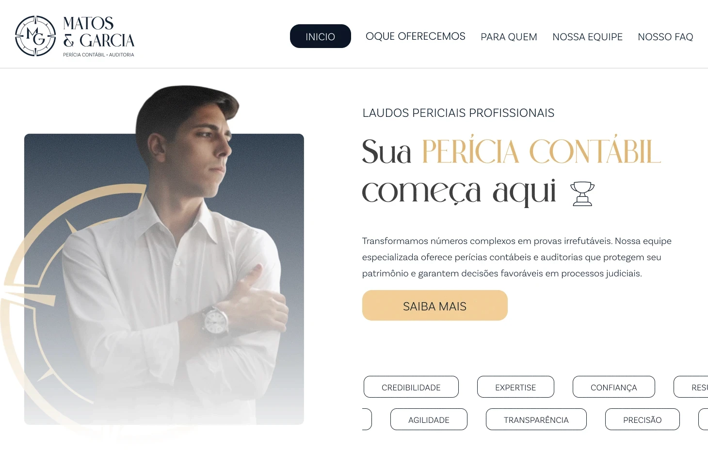 Demo de site Matos & Garcia