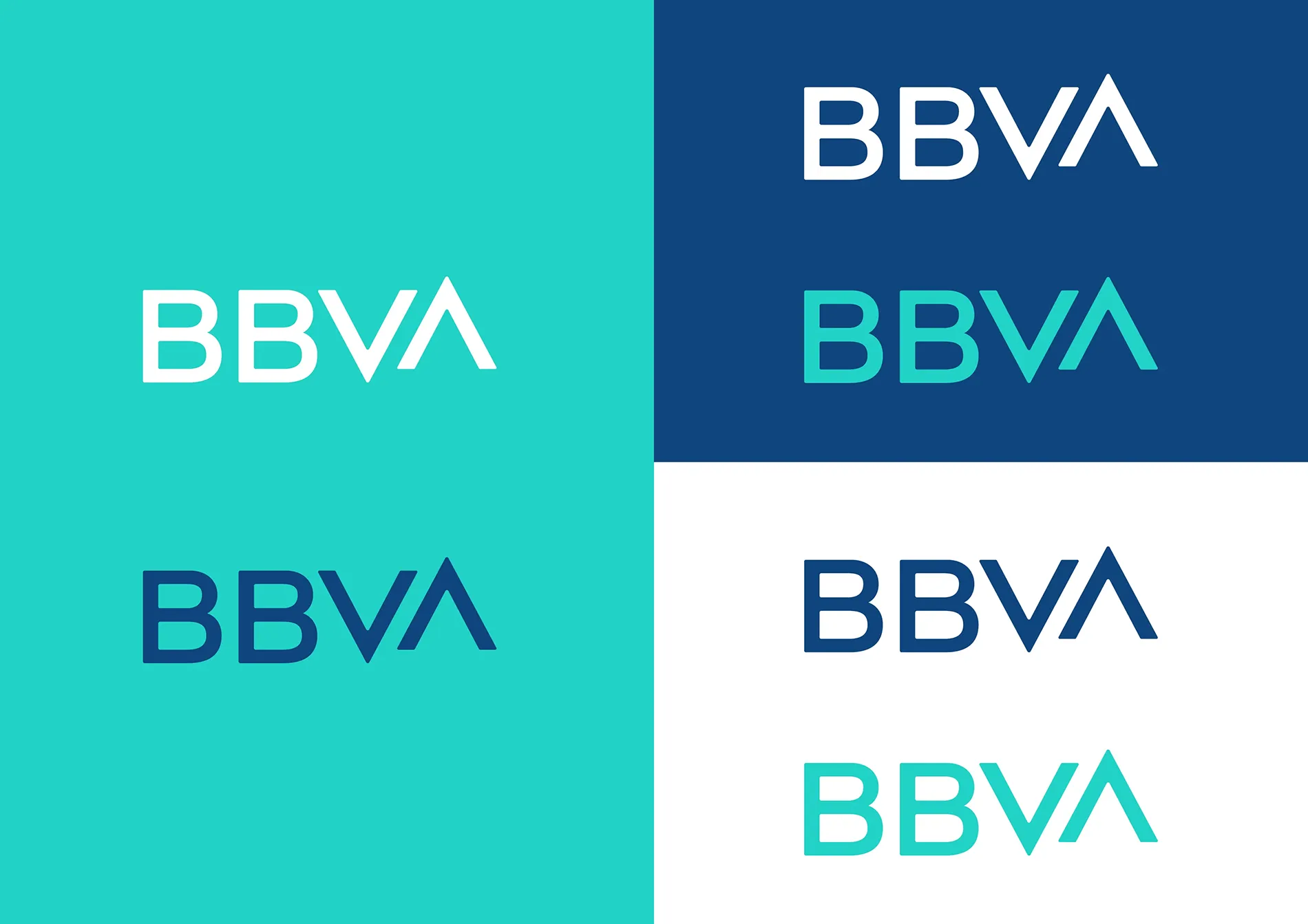 BBVA rebrand identity colour Banking MOC85