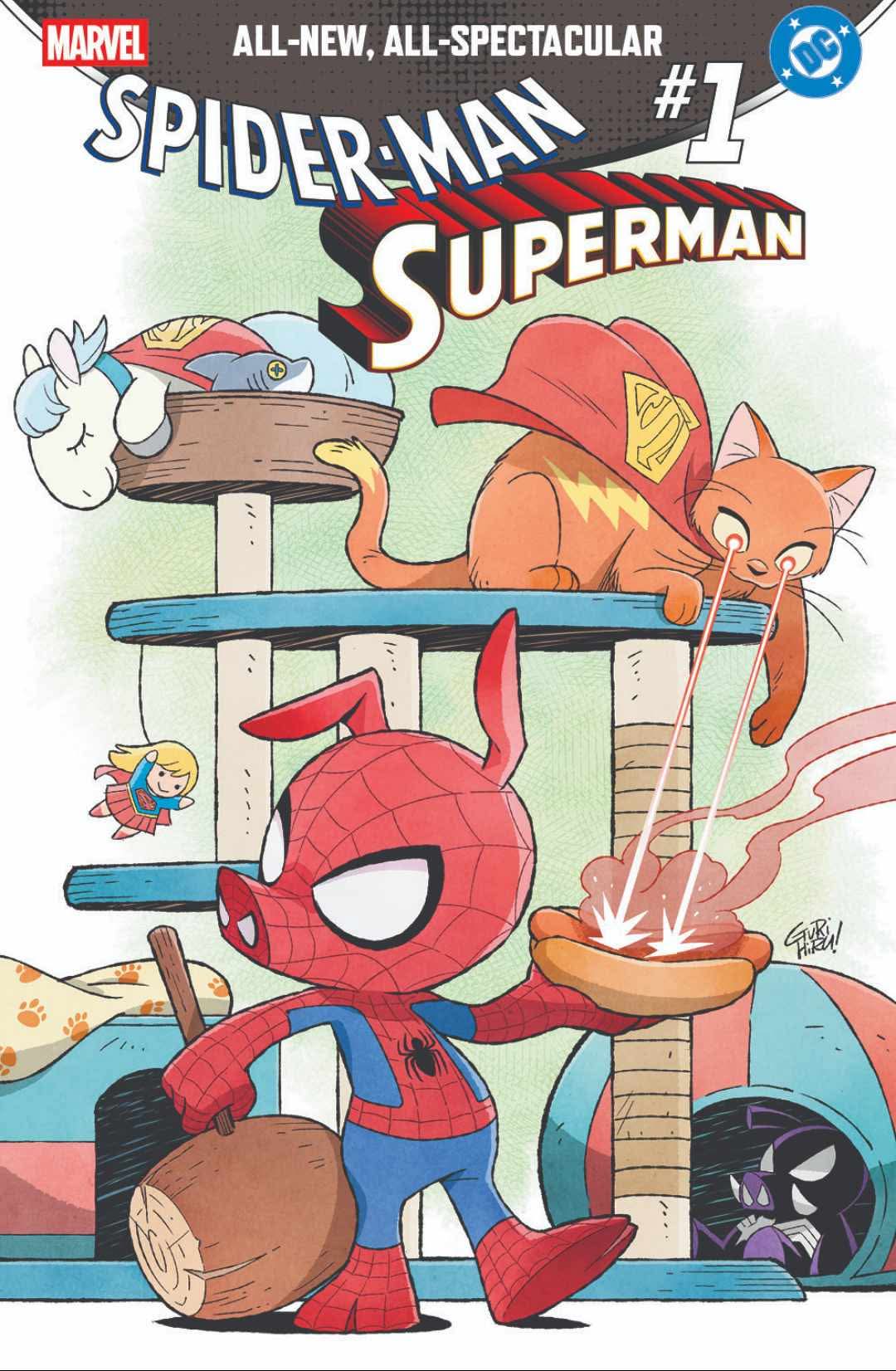 Spider-Man Superman #1 Gurihiru trade variant Big Dex Comics exclusive Marvel DC crossover comic