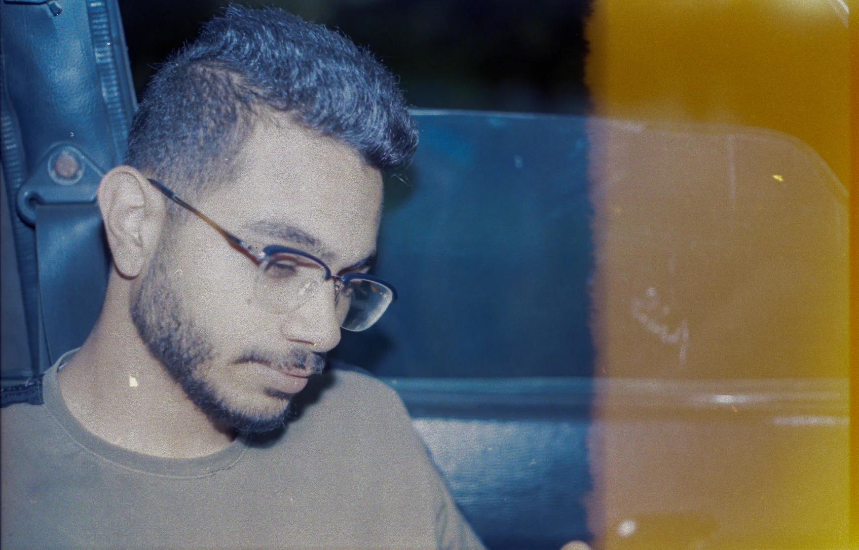 Portrait Through a Light Leak