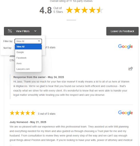 social proof example