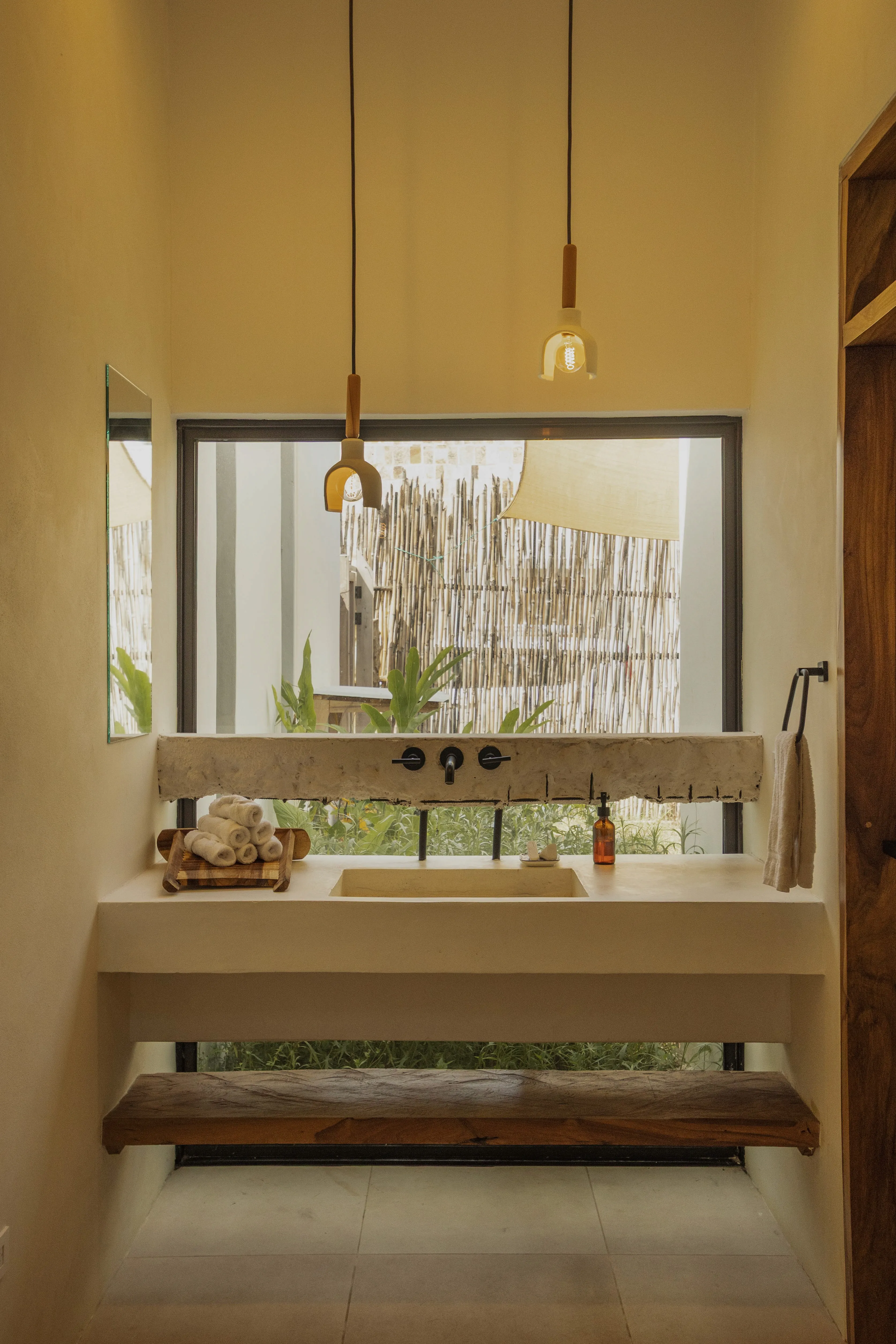 PO Houses tropical residential project by Costa Architecture, Popoyo Nicaragua —bathroom