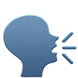 speaking person icon