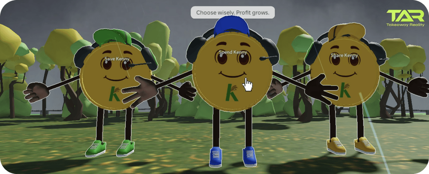 The image shows Kenny the coin variations inside of the Kurren$y World Roblox experience