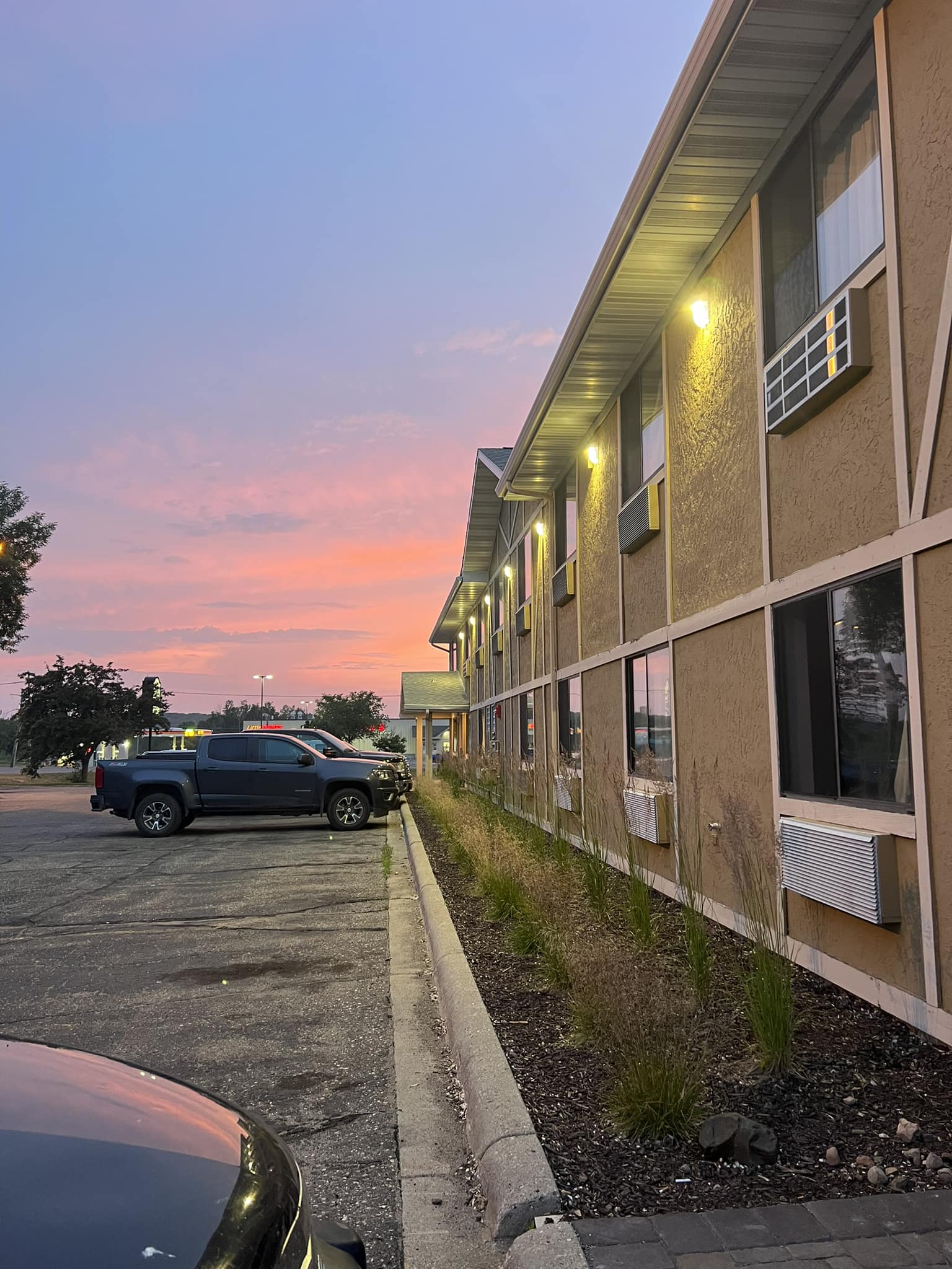A photo of a sunset at Prairie Ridge Inn, Long Prairie, Minnesota