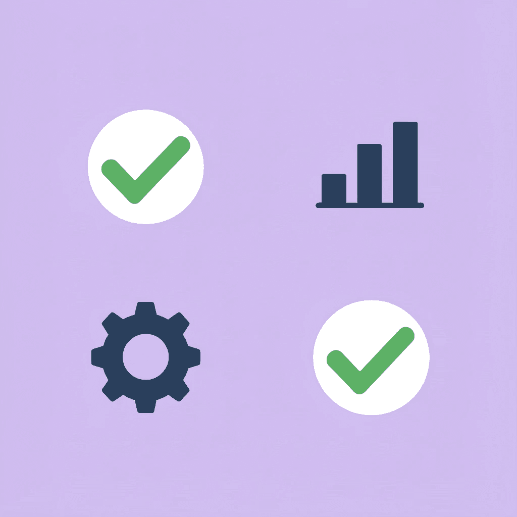  Four icons representing platform capabilities, speed, decision-making, and collaboration