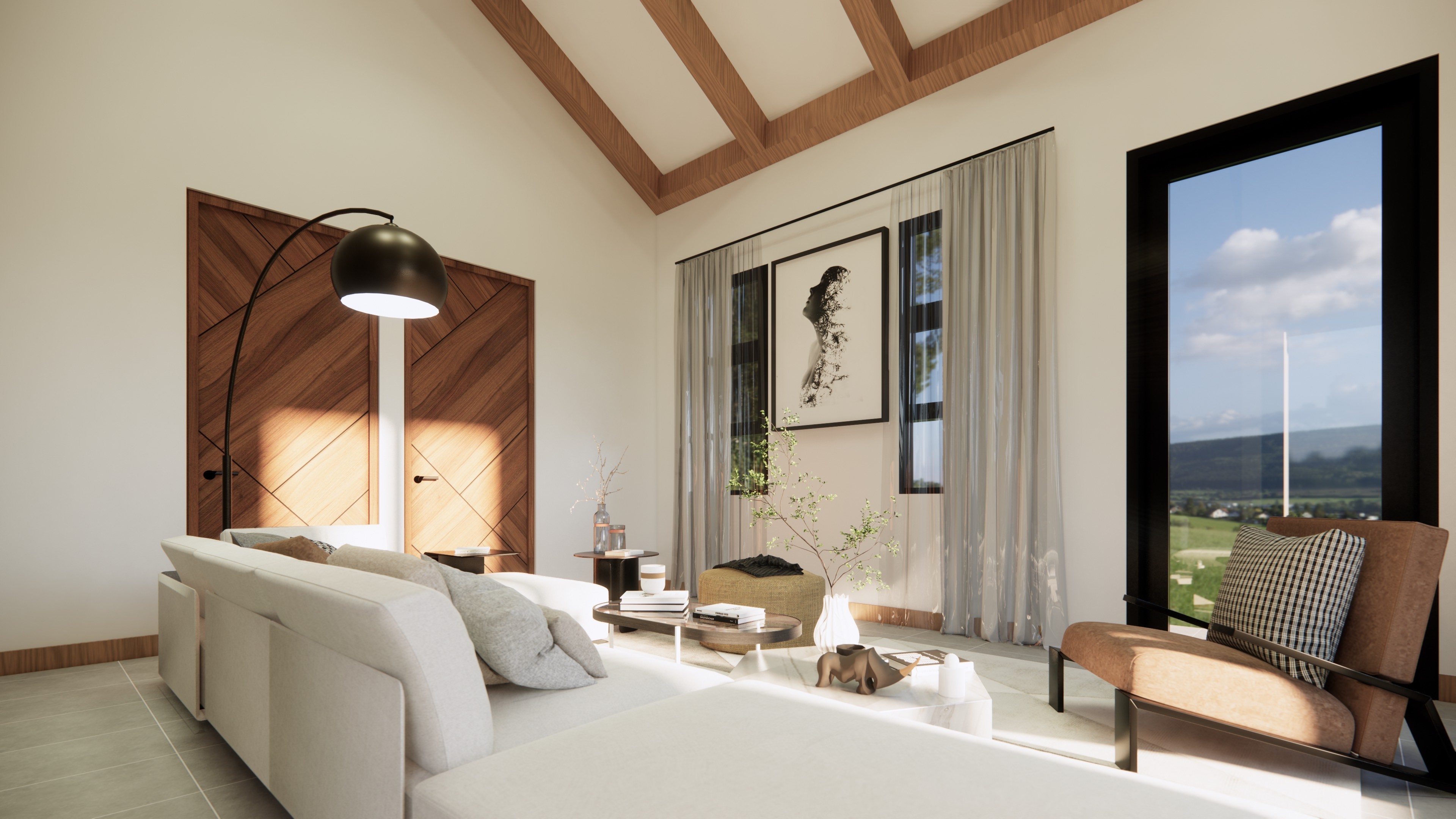 Interieur en aanbouw van getransformeerde woning in Bennekom