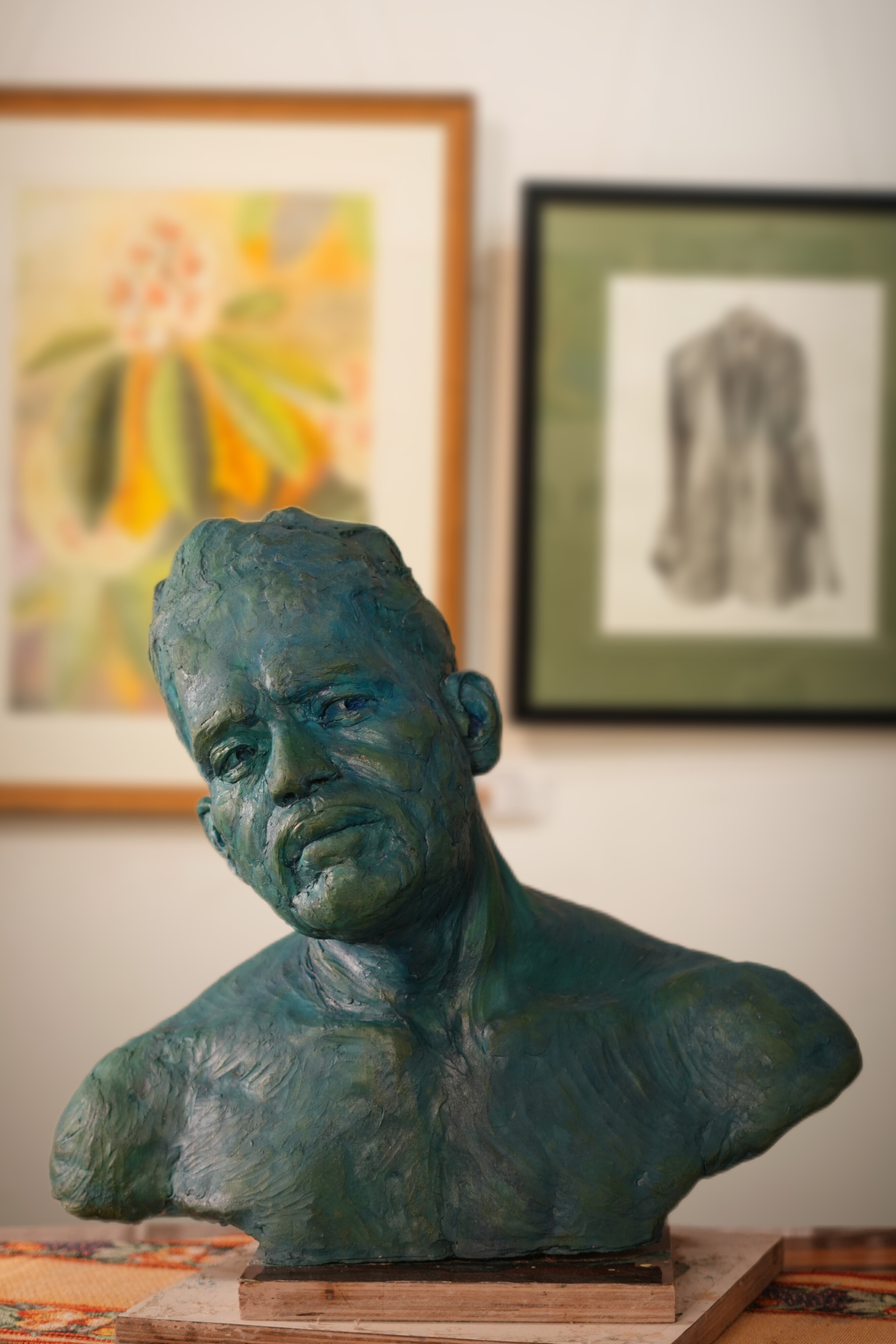 portrait sculpture of a man