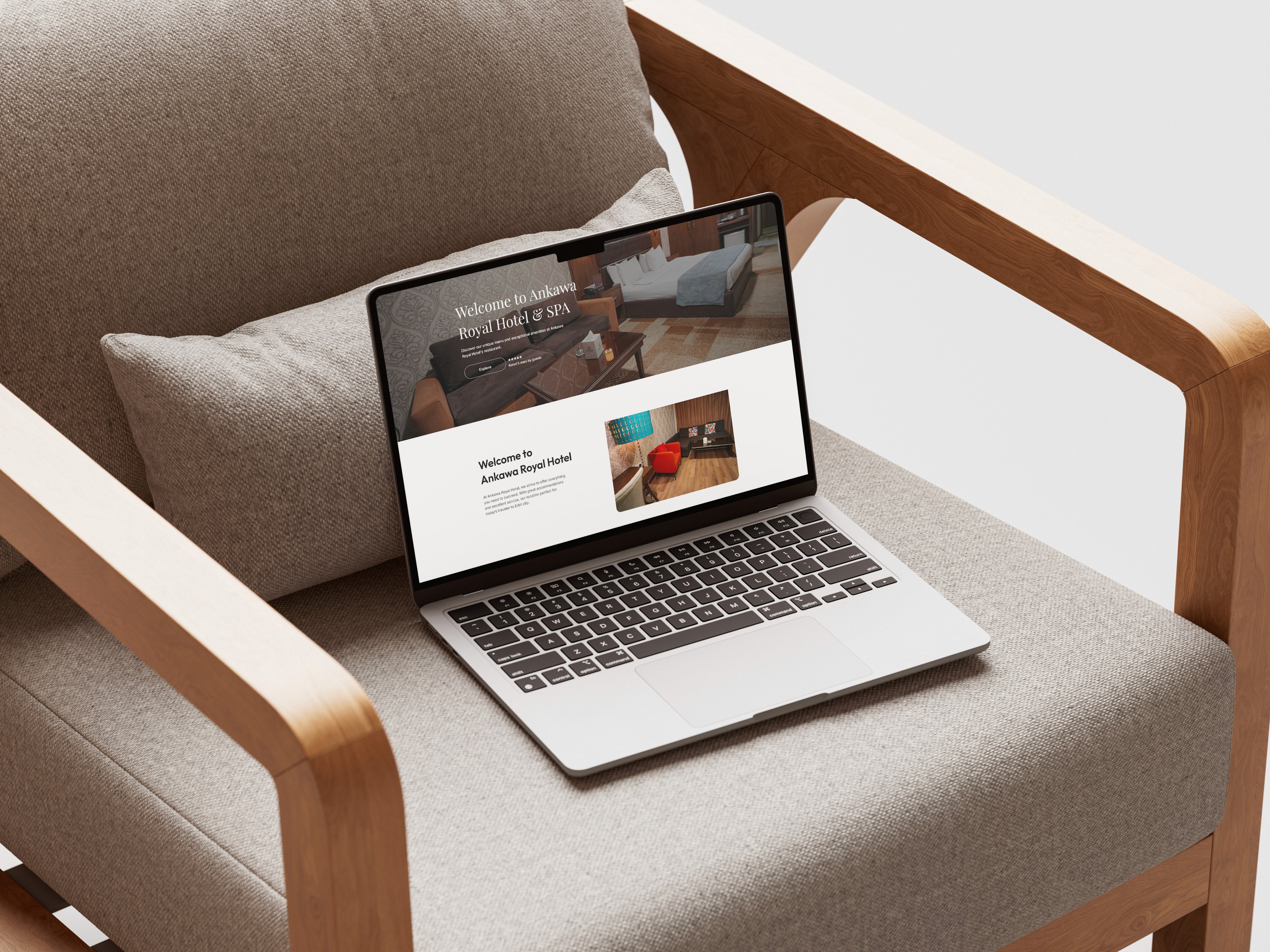 Ankawa Royal Hotel website preview
