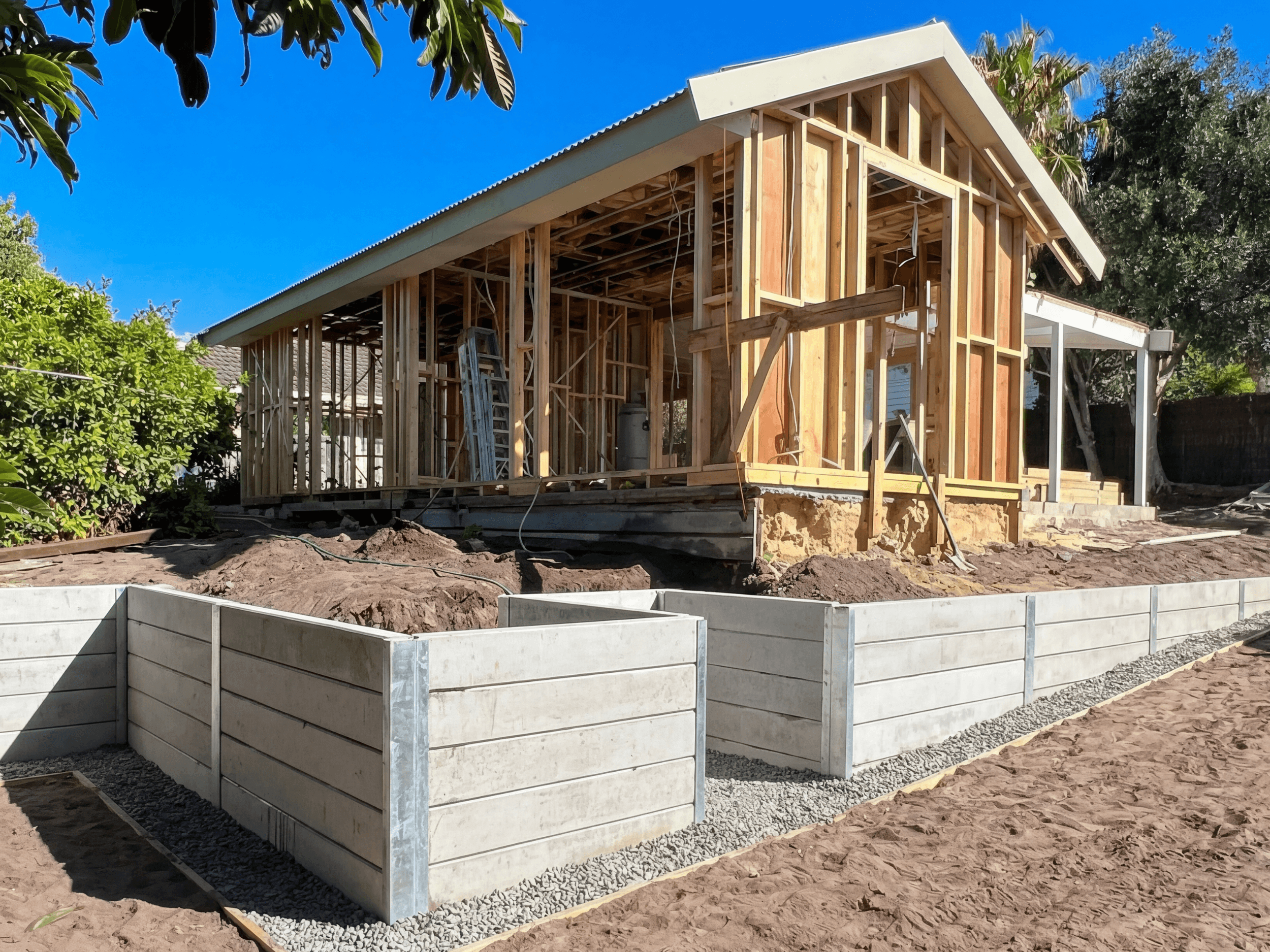 Cain Excavation retaining wall