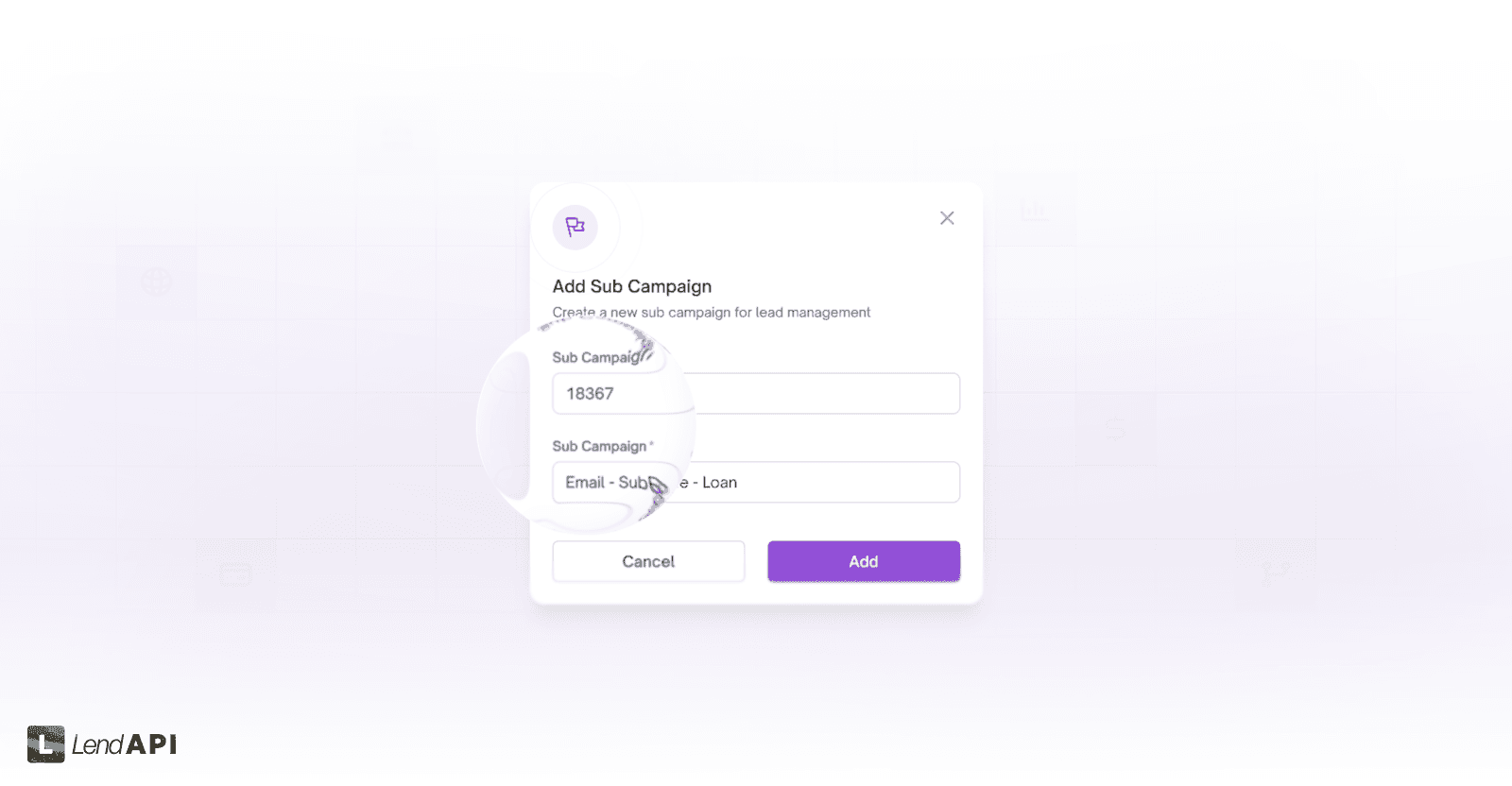 LendAPI Lead Generation LeadGen Campaign Control Platform - Camapign Setup