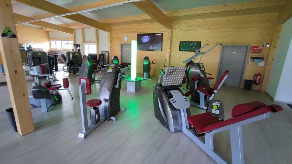 Unser Zirkeltrainingsstation, in 30 Minuten bekommt man einen Full-Body-Workout