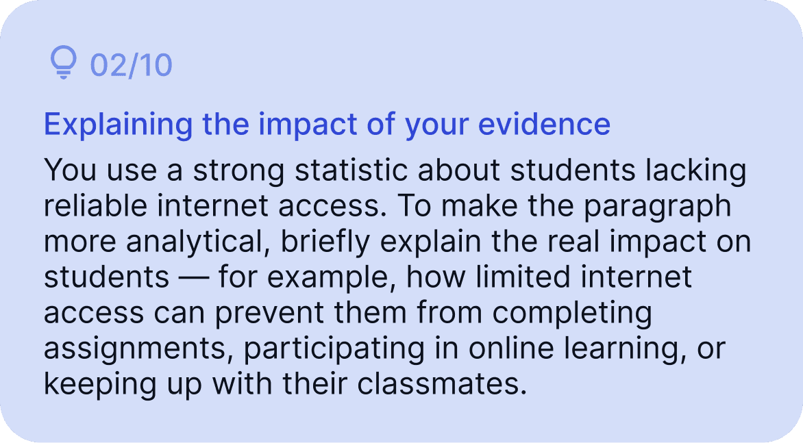 A digital interface displaying English 10 and a button for viewing assignments.