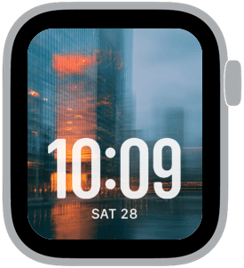 chicago glass Apple Watch face preview 3 featuring modern.