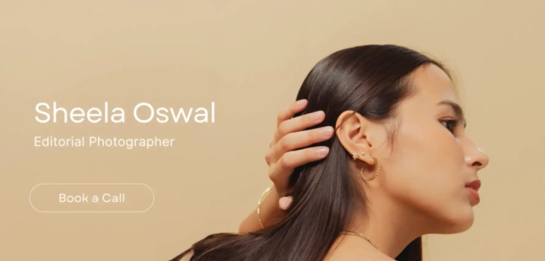 10 Best Free Portfolio Website Templates for 2026 - Editorial Photography Website in Tan Sleek and Simple Style (Canva)Editorial Photography Website in Tan Sleek and Simple Style (Canva)