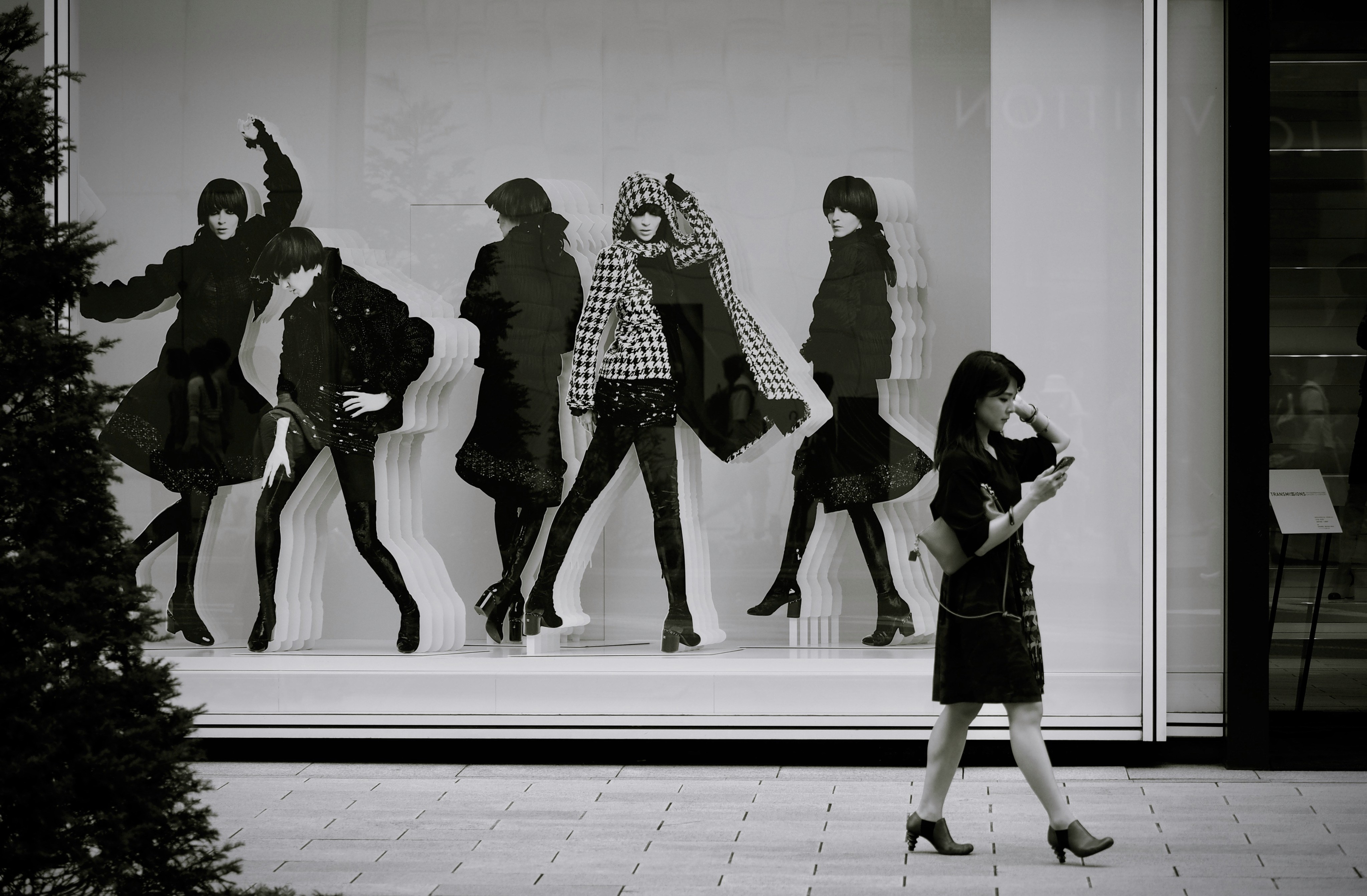 Fashion dummys standing in a shop cover