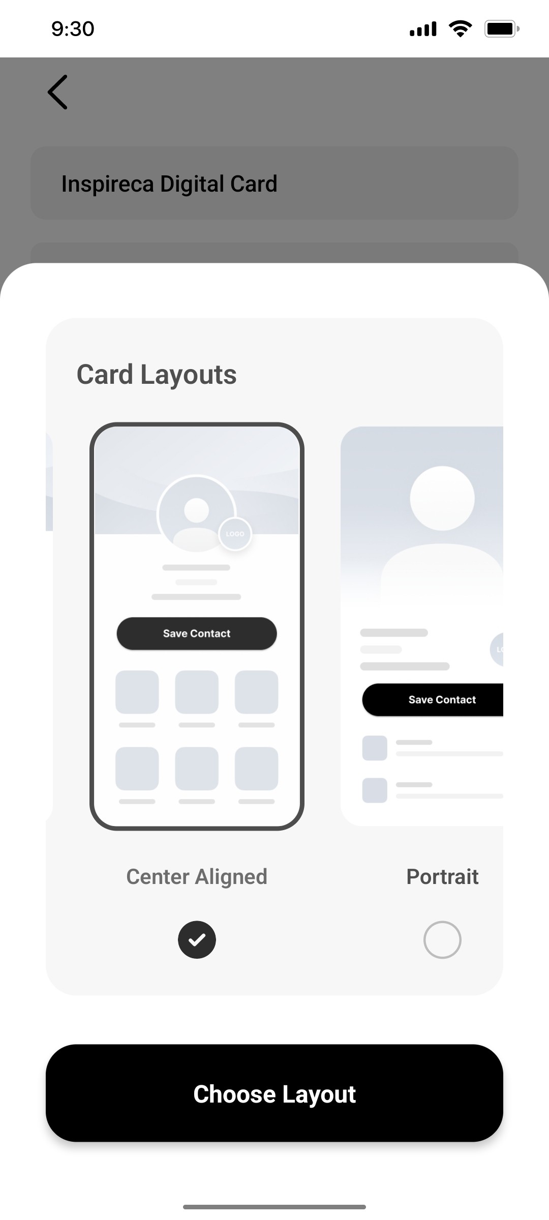 Popl Center Layout Screen