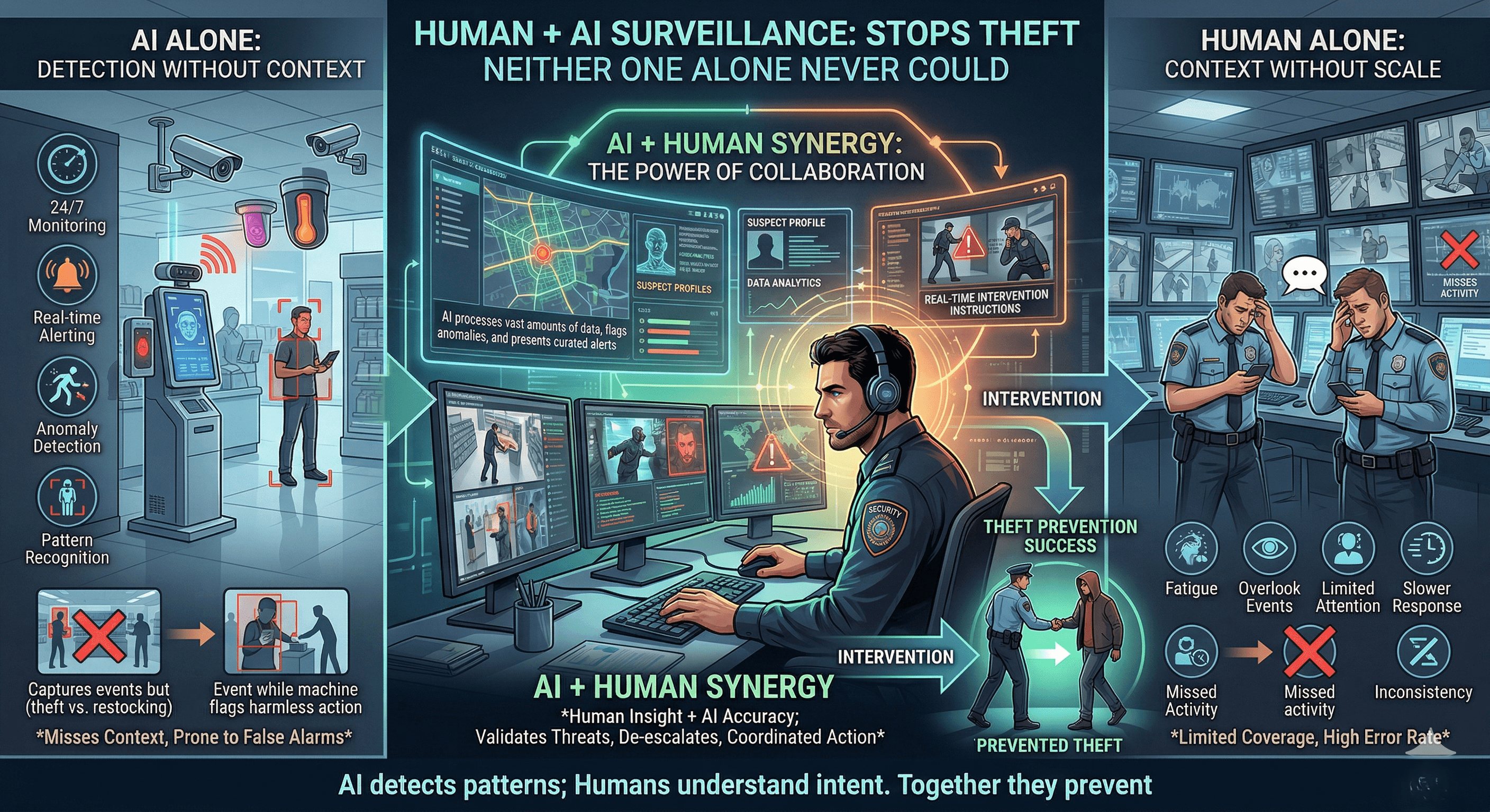 Human + AI Surveillance