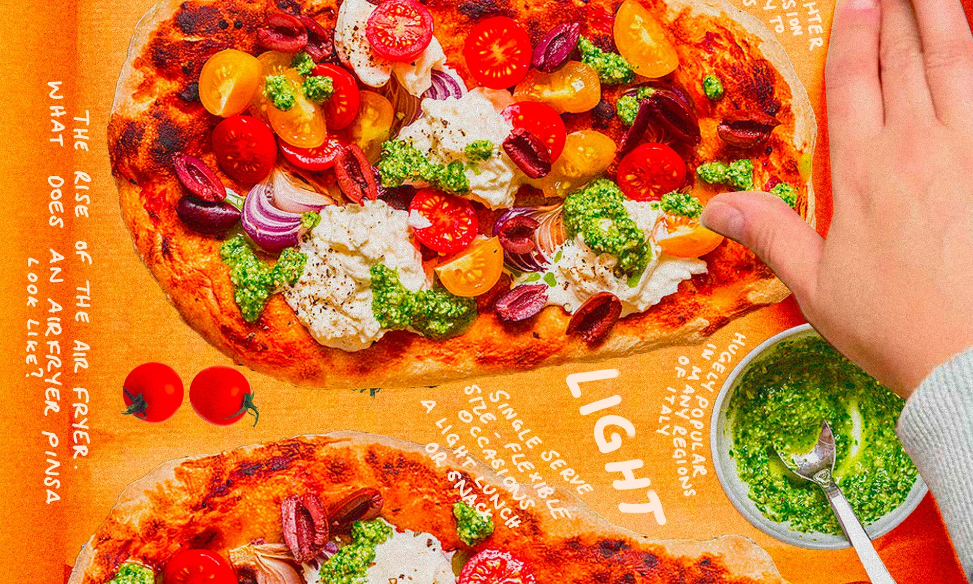 pizza collage