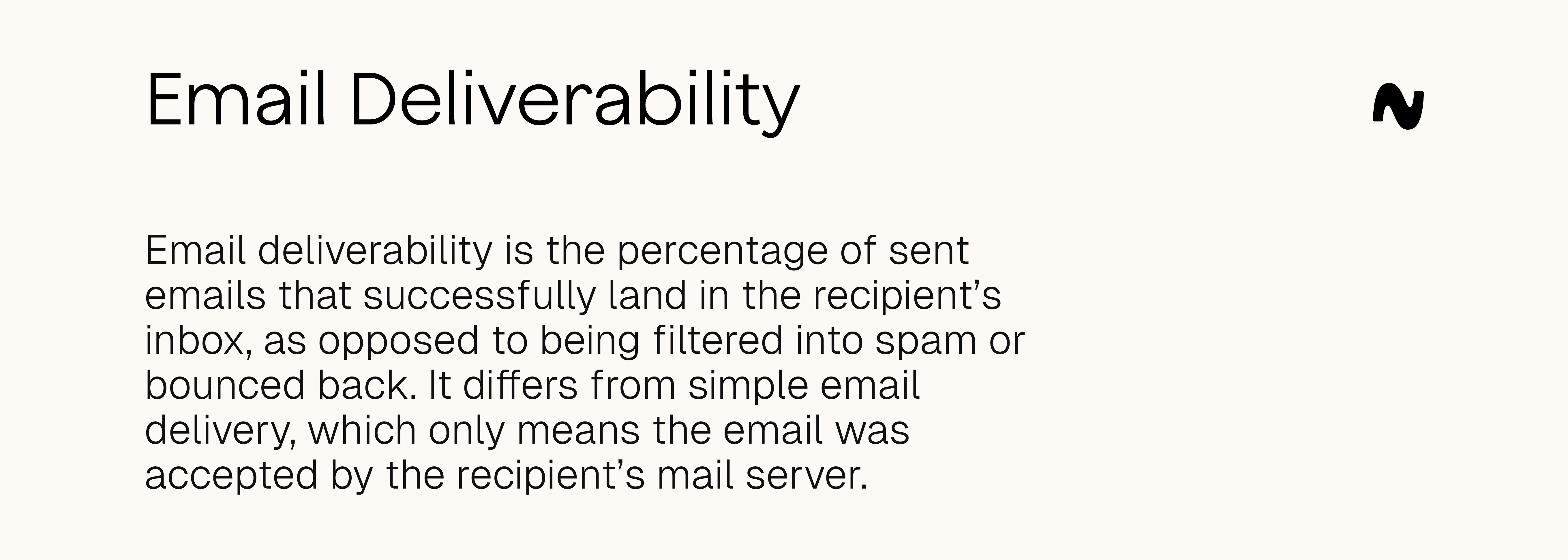 Email Deliverability definition 