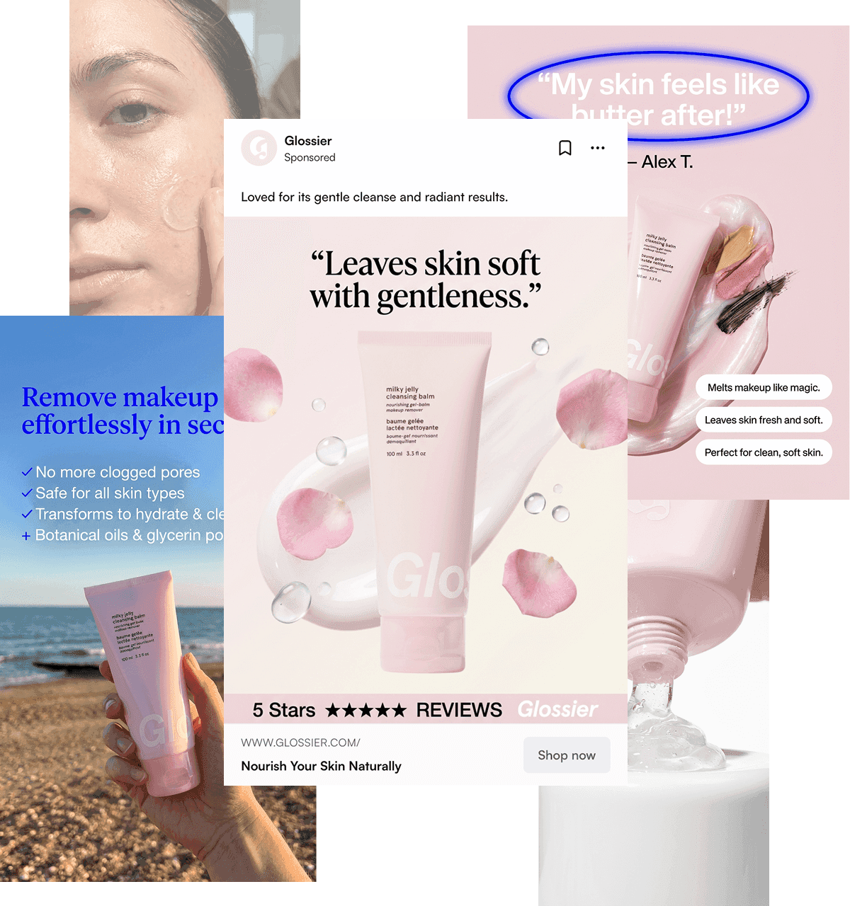 collection of on-brand ads generated by ai