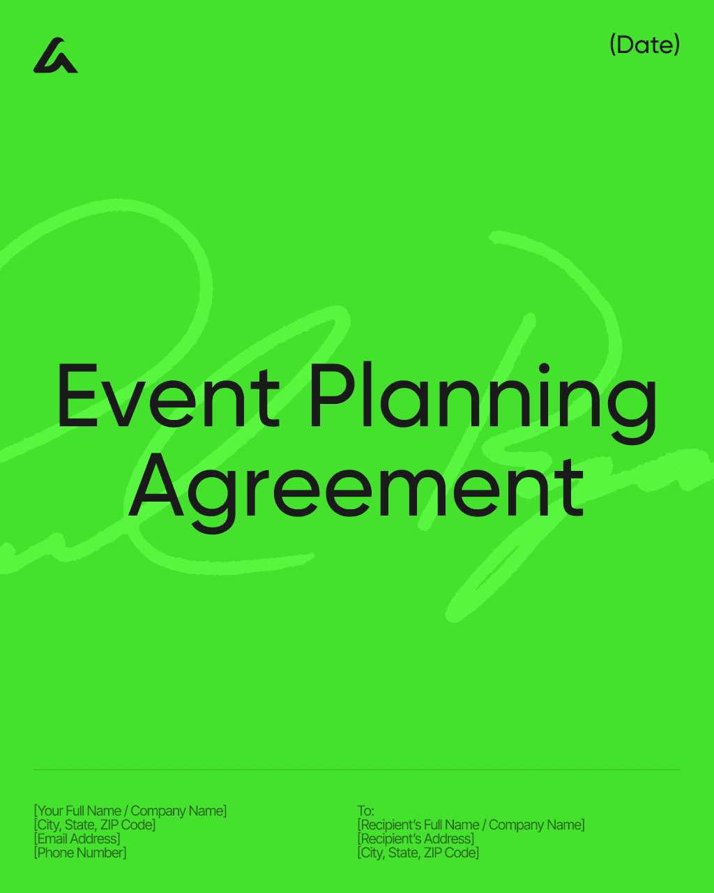 Event Planning Agreement