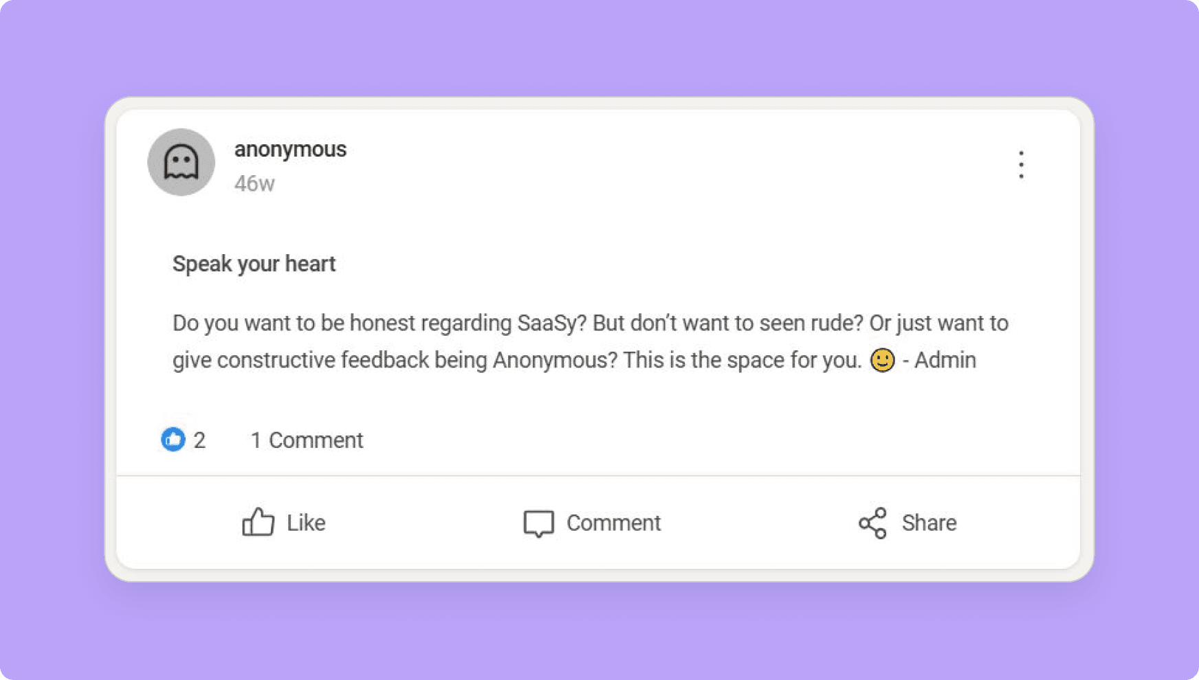 Anonymity feature of Wylo.