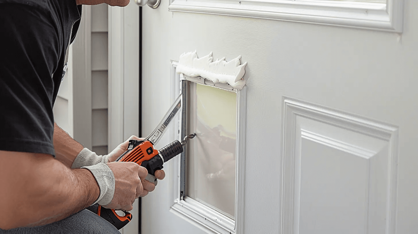 sealing-around-dog-door