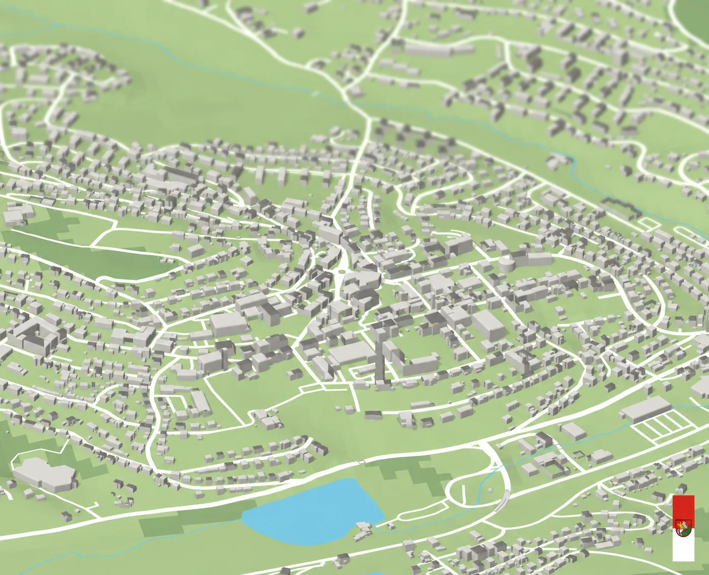 3D-Karte von St. Georgen