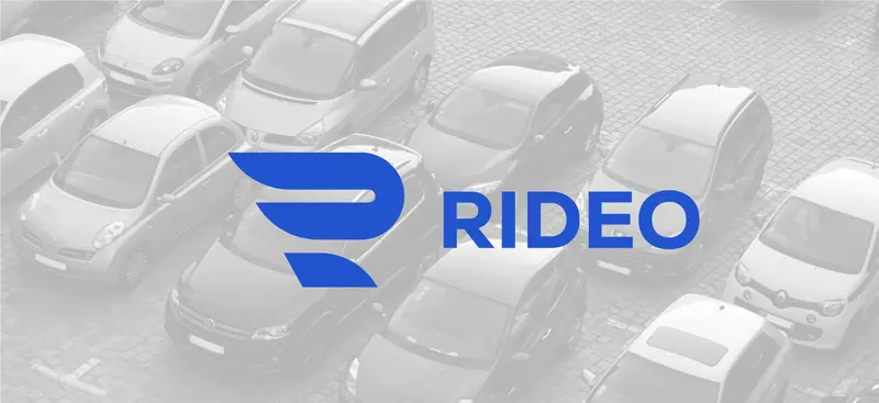rideo car rental brand identity logo branding graphic design design modern minimal profession digital creative agency marketing advertising mauritius