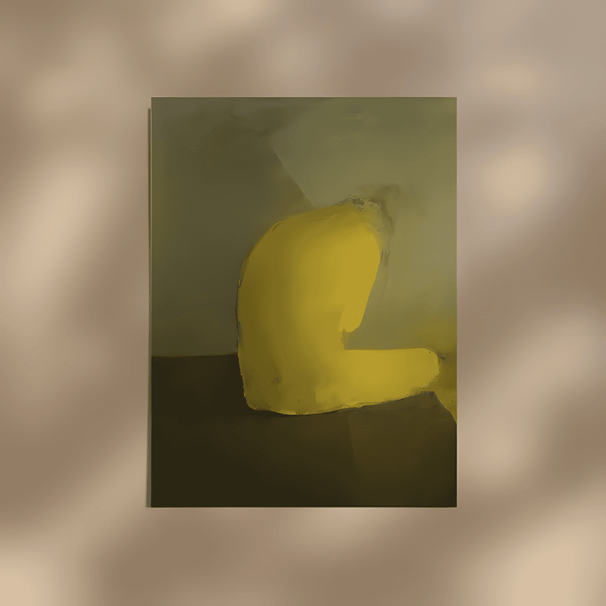 premium art poster and canvas prints, with originals available, from QART , of the artwork " Under a Yellow Ground "