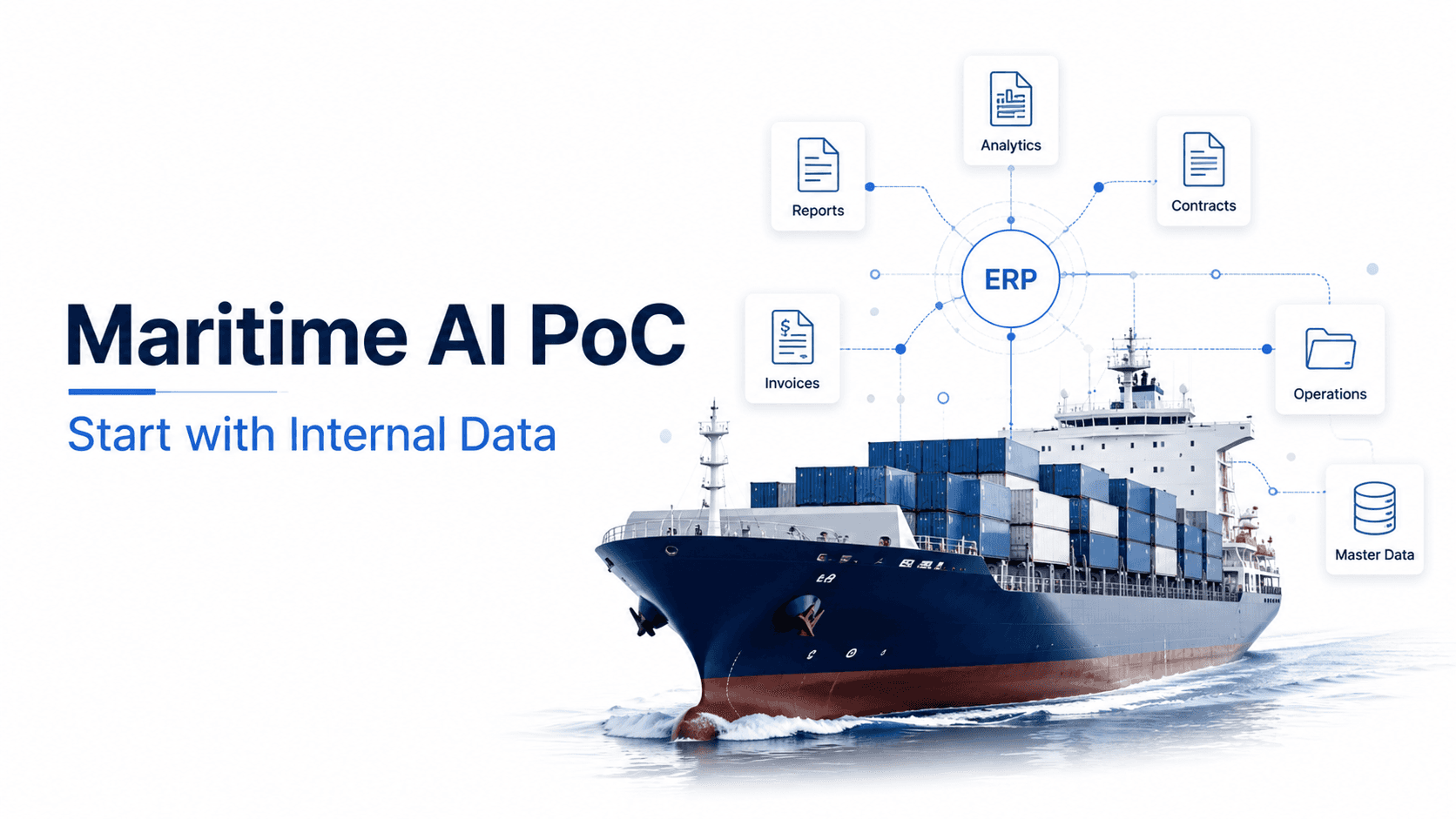 해운 AI: 선사 AI 도입 우선순위와 실무형 PoC 가이드 - 사내 문서·ERP·SaaS 대통합 AI