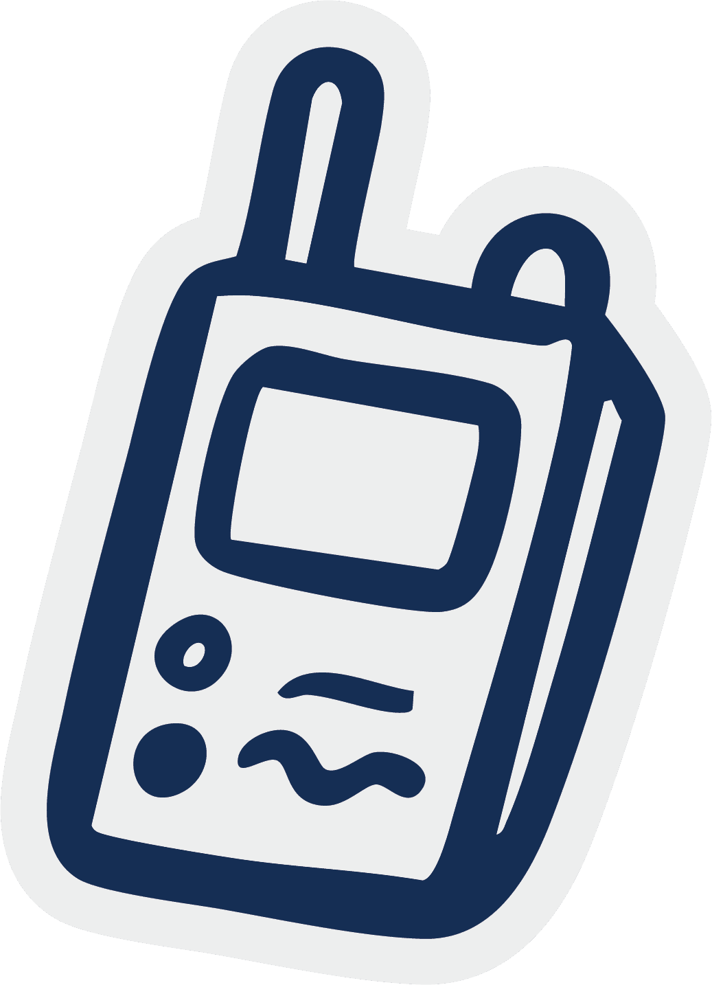 Doodle of a walkie talkie