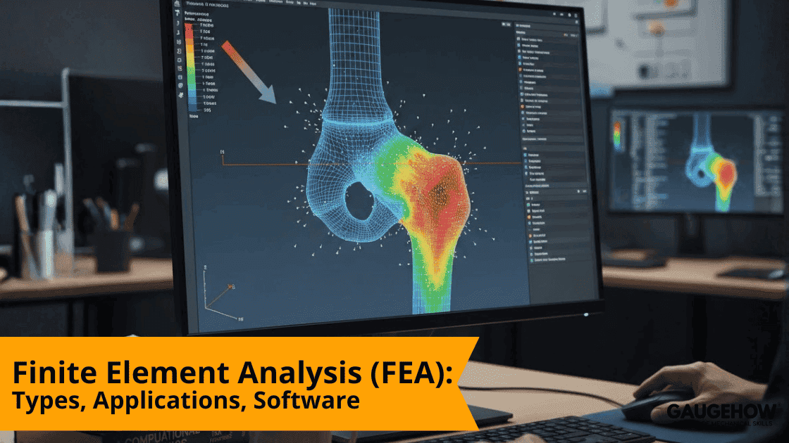FEA stress contour plot