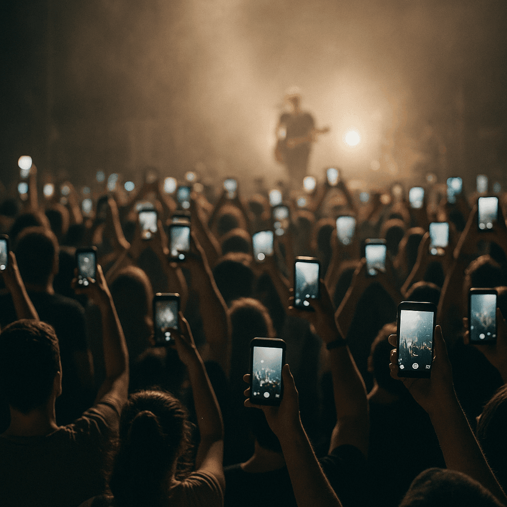 A black and white photo of a man in a recording studio