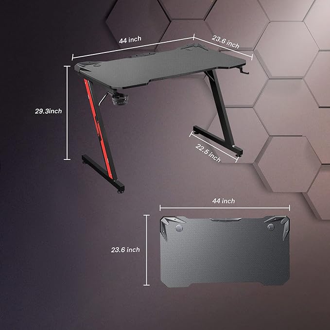 Built with premium materials, the carbon fiber desk ensures lasting comfort and support.