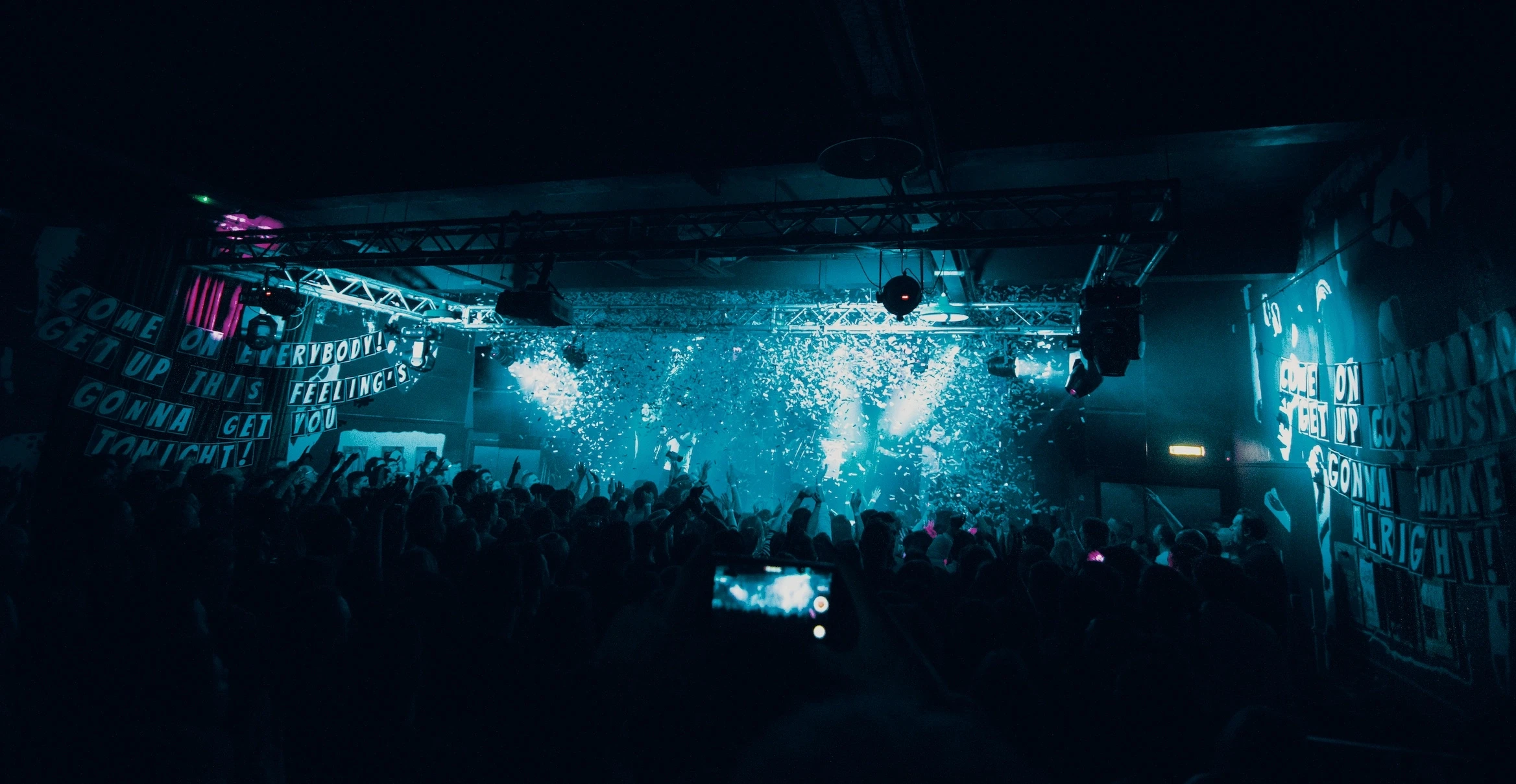 Live touring concert production in UK venue