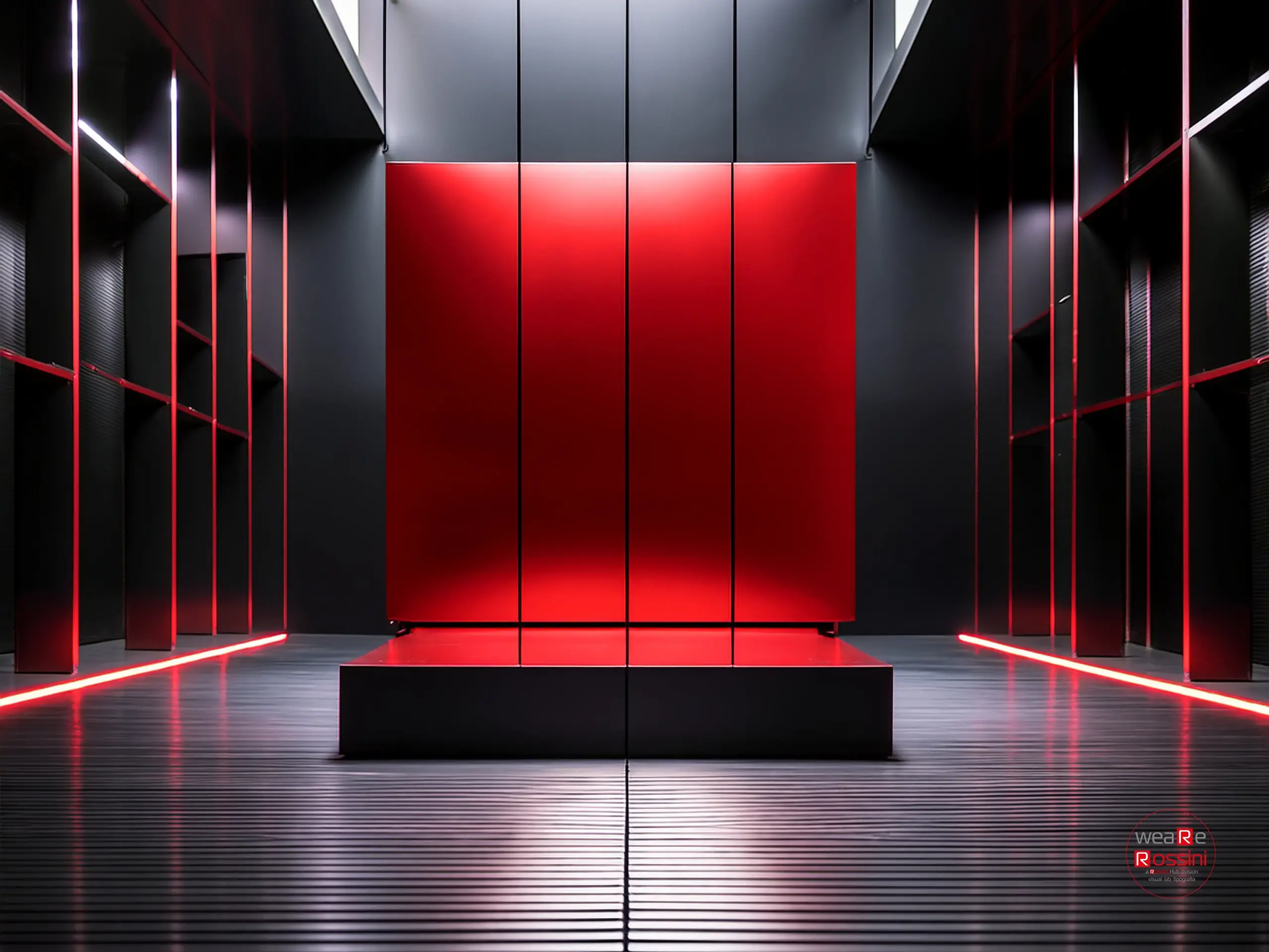 Stand espositivo fine art allestito con pannelli stampati