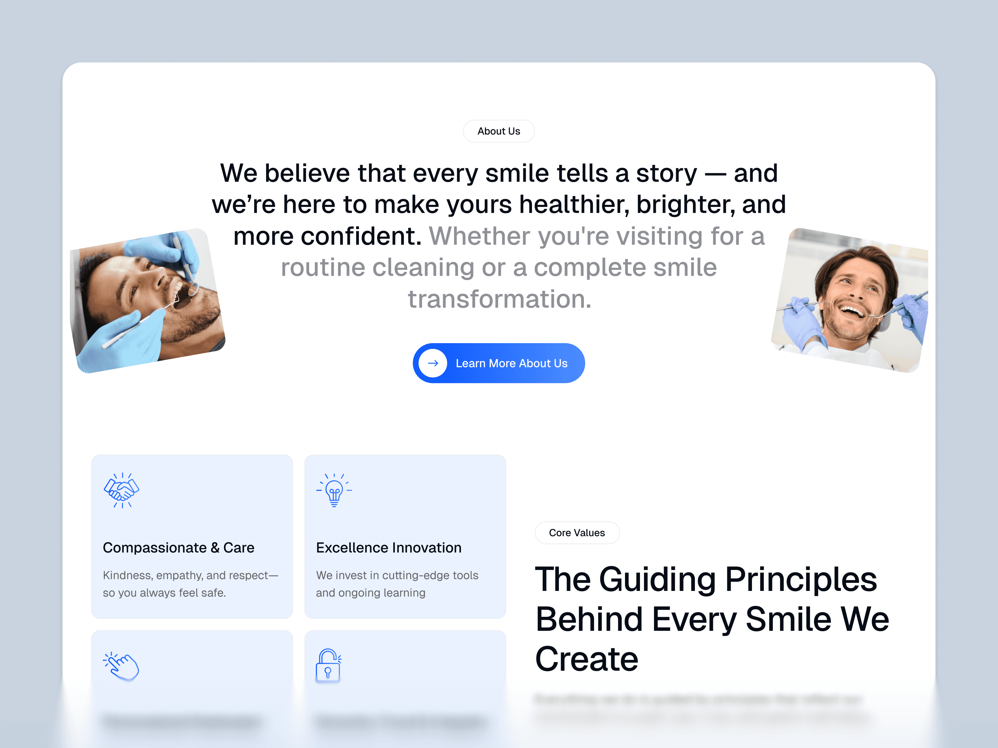 framer dentist template