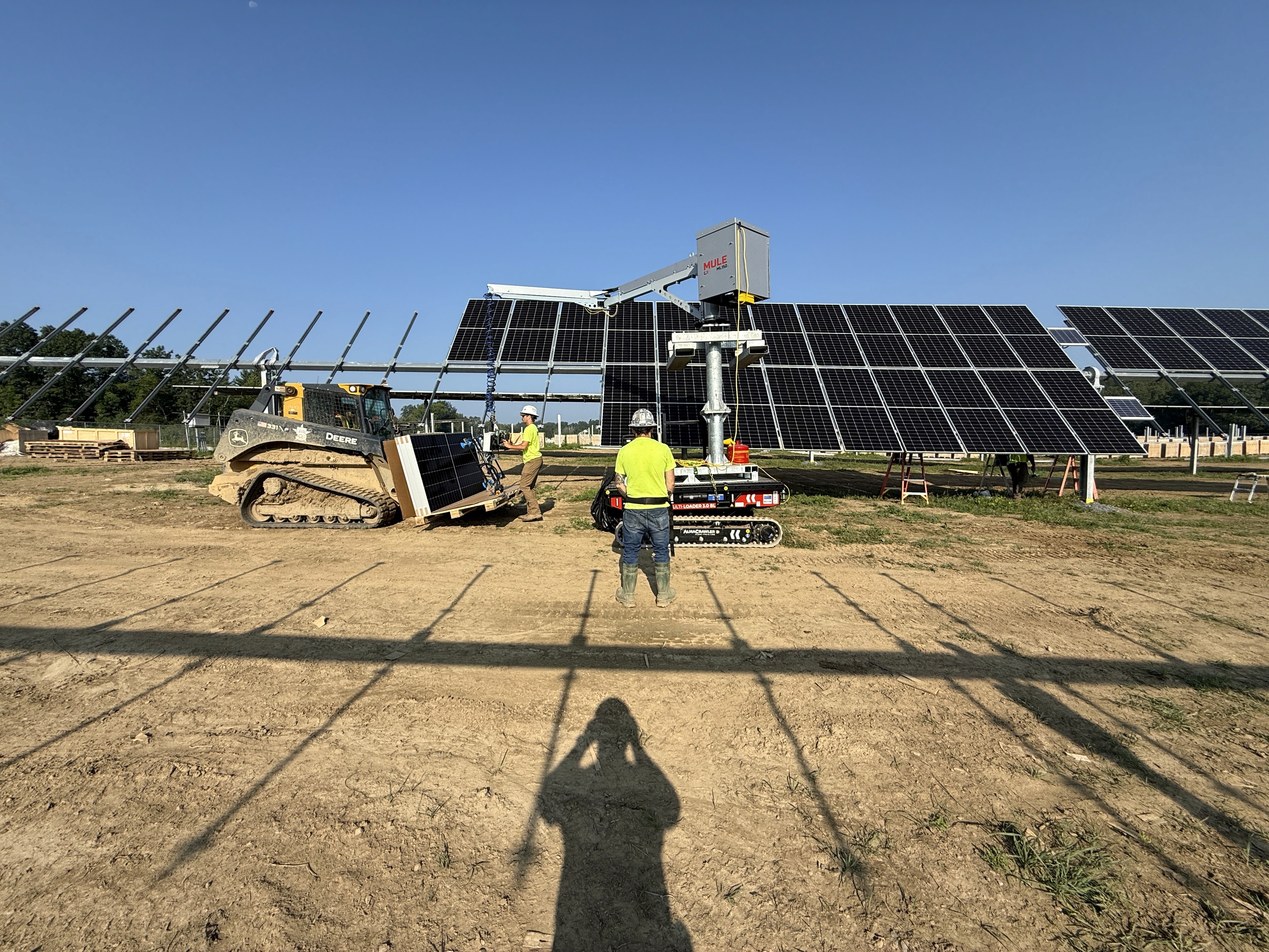 Solar Field Install — Mule MZ100 application