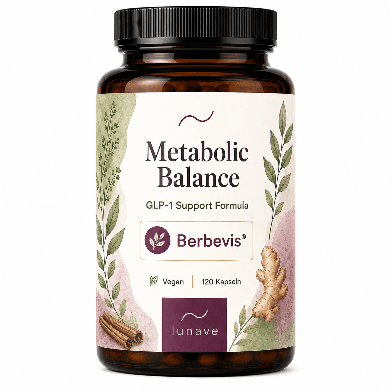 LunaVe Metabolic Balance – Verpackungskonzept einer Supplement-Marke in Entwicklung.